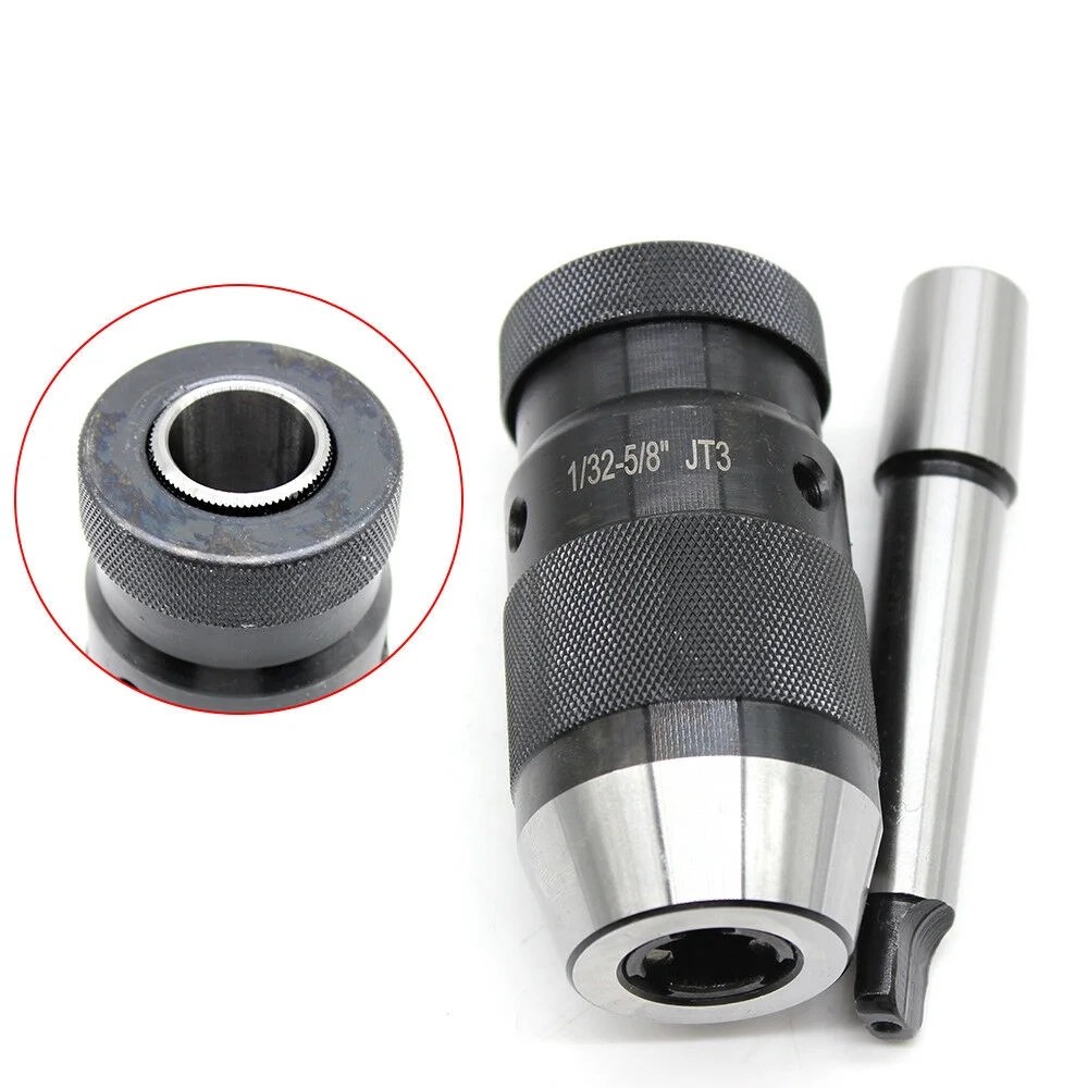 Drill Press Keyless Chuck 1/325/8" JT3 MT2 Jacob Taper Highcarbon