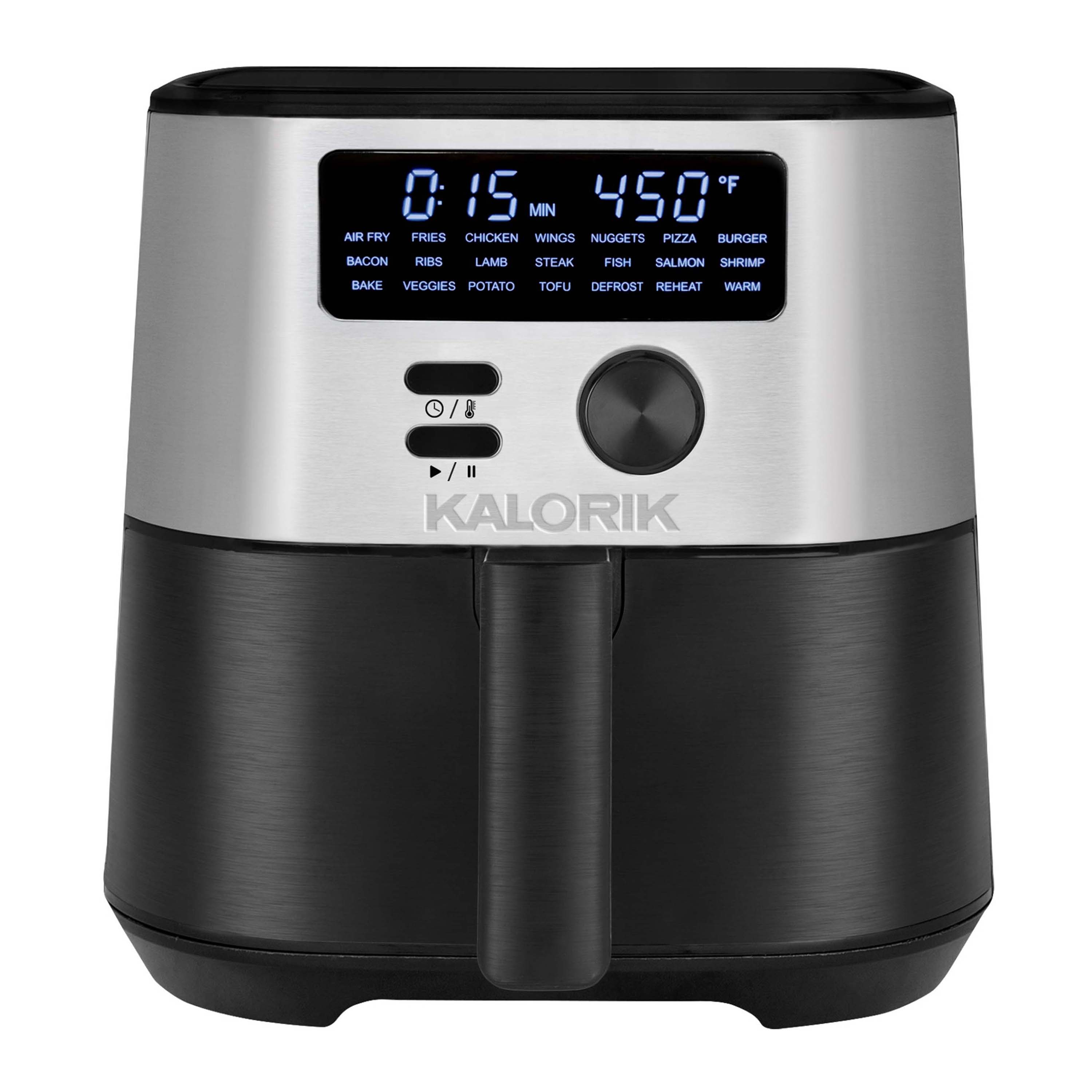 Kalorik® MAXX® 6 Quart Digital Air Fryer, 4 Accessories, Black