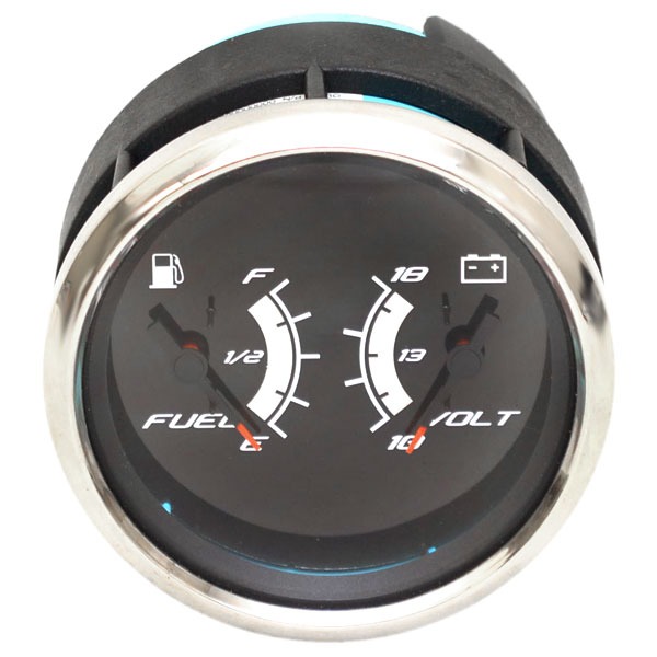 Faria Boat Multifunction Gauge GFC027A Platinum Fuel Volt 3 1/4 Inch
