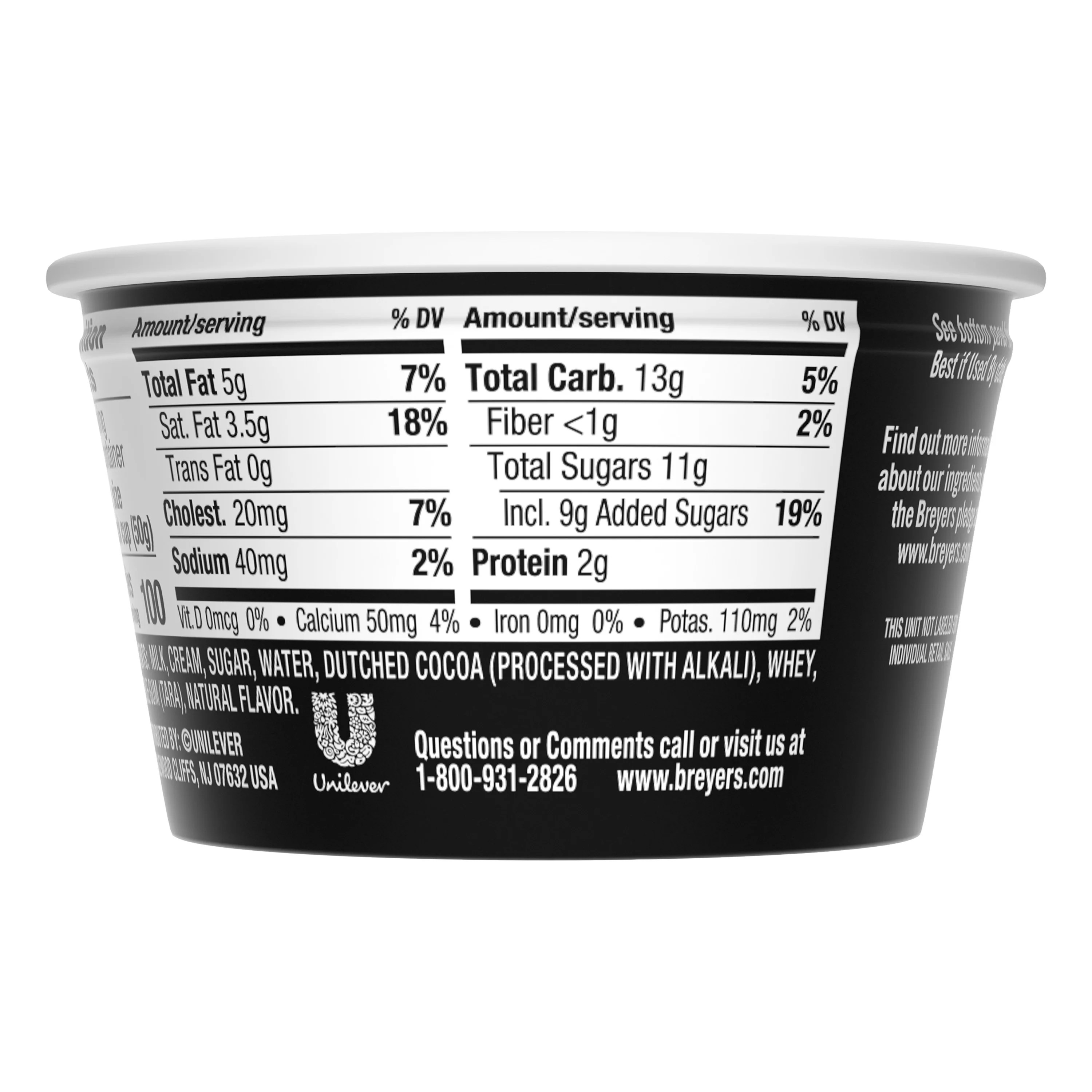 Ice Cream Nutrition Facts Breyers Blog Dandk