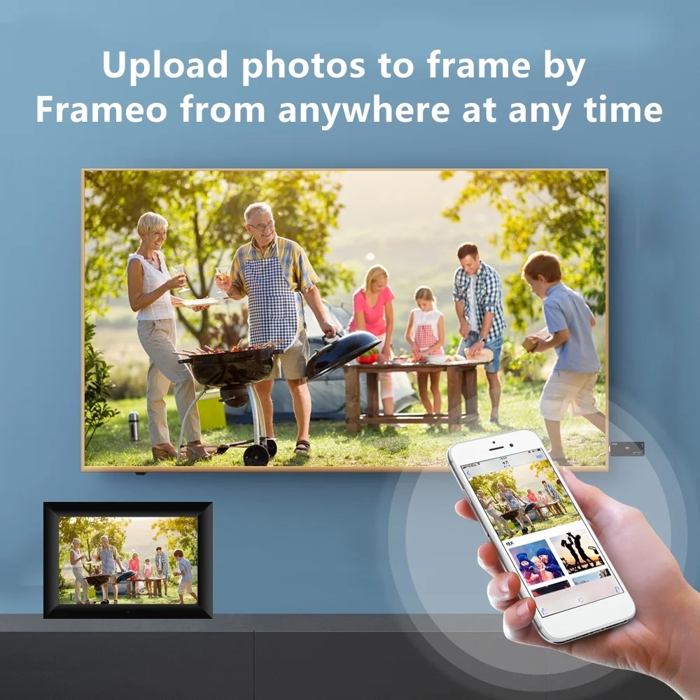 P100 WiFi Digital Picture Frame 10.1inch 16GB Smart Electronics Photo