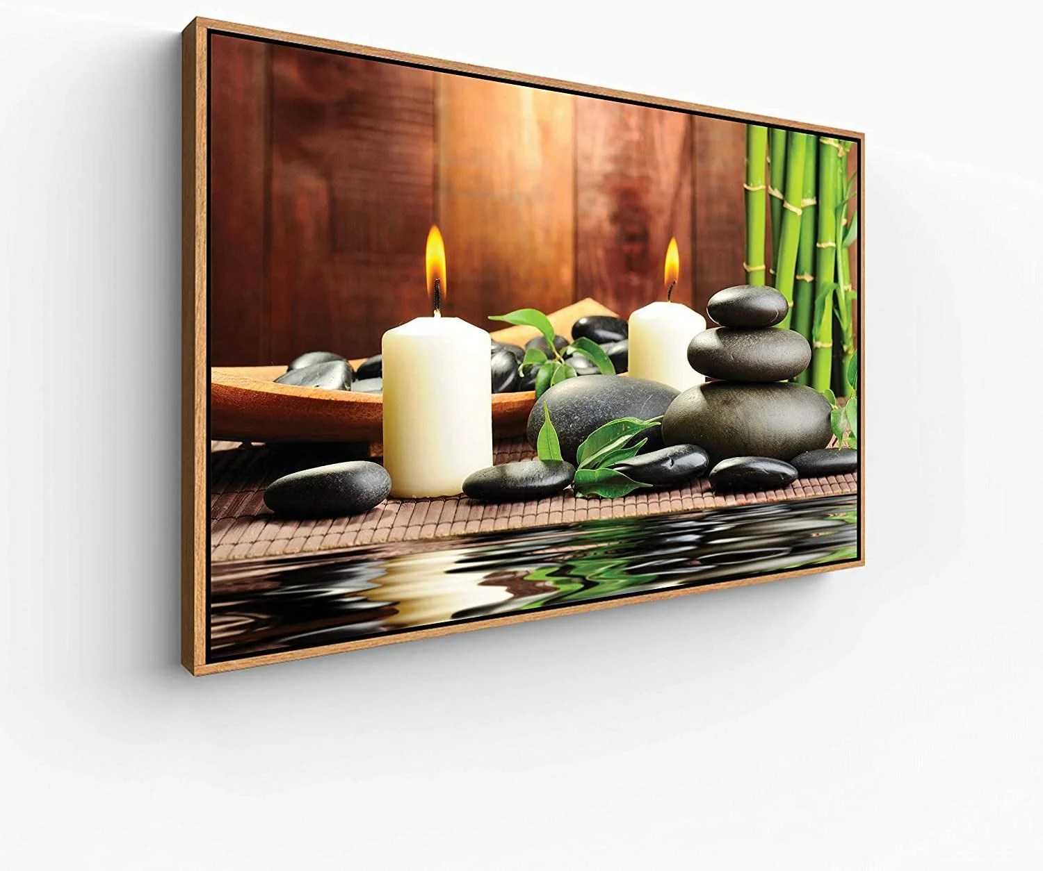 wall26 Floating Framed Canvas Wall Art for Living Room, Bedroom Spa