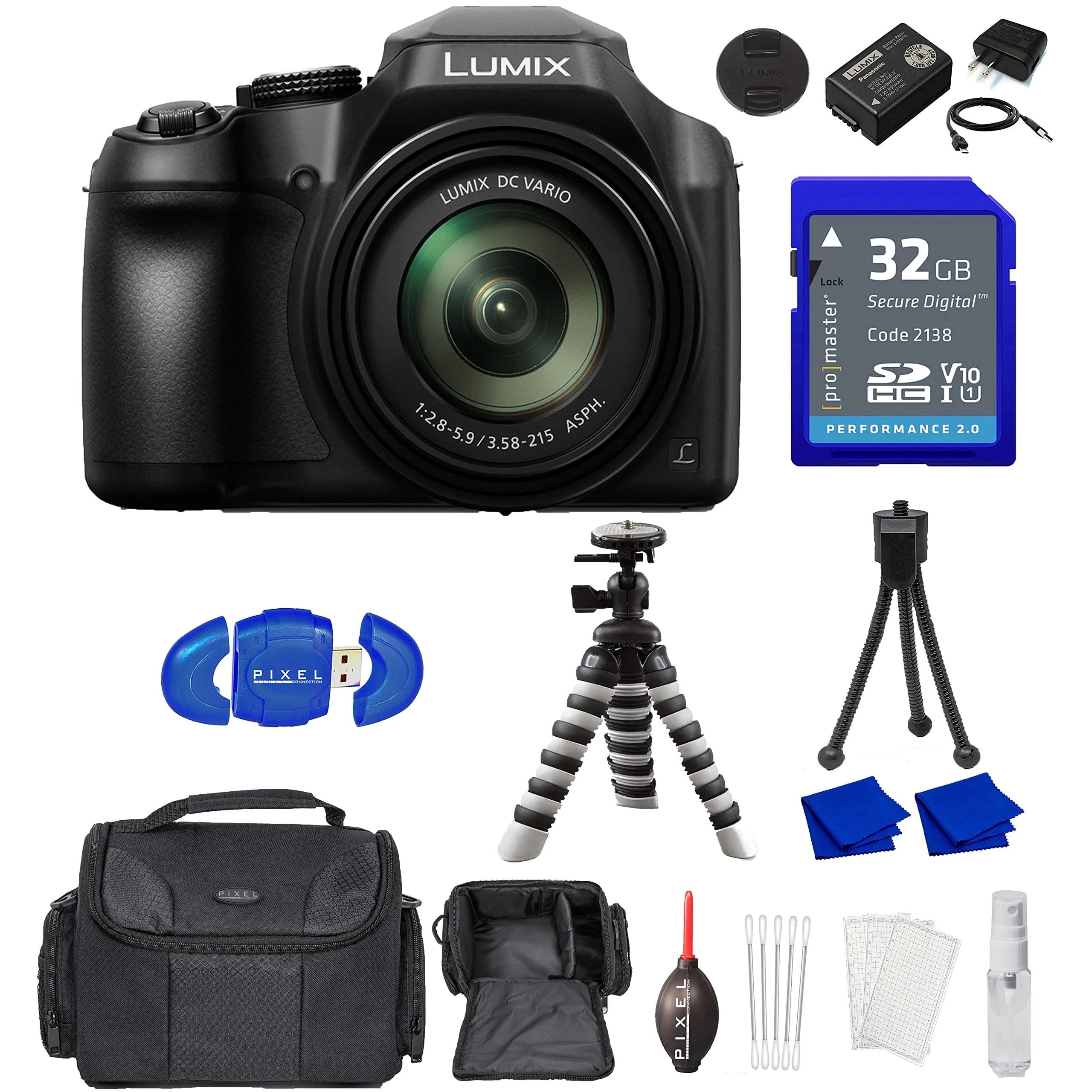 Panasonic Lumix DCFZ80 Digital Camera with Advanced Accessory and