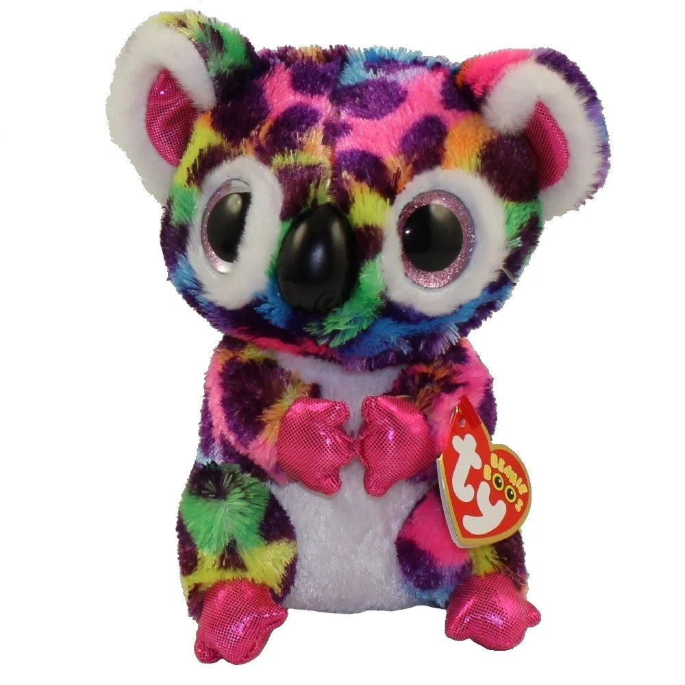 TY Beanie Boos SCOUT the Rainbow Koala (Glitter Eyes)(Regular Size