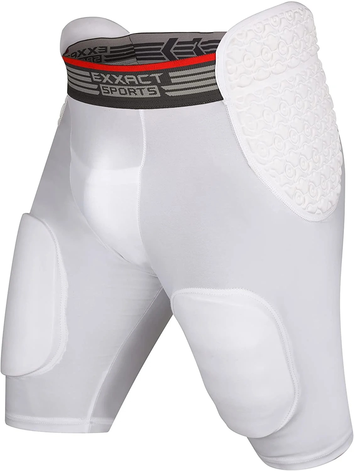 Exxact Sports 'Rebel' 5Pad Adult Football Girdle w/Integrated Pads, w