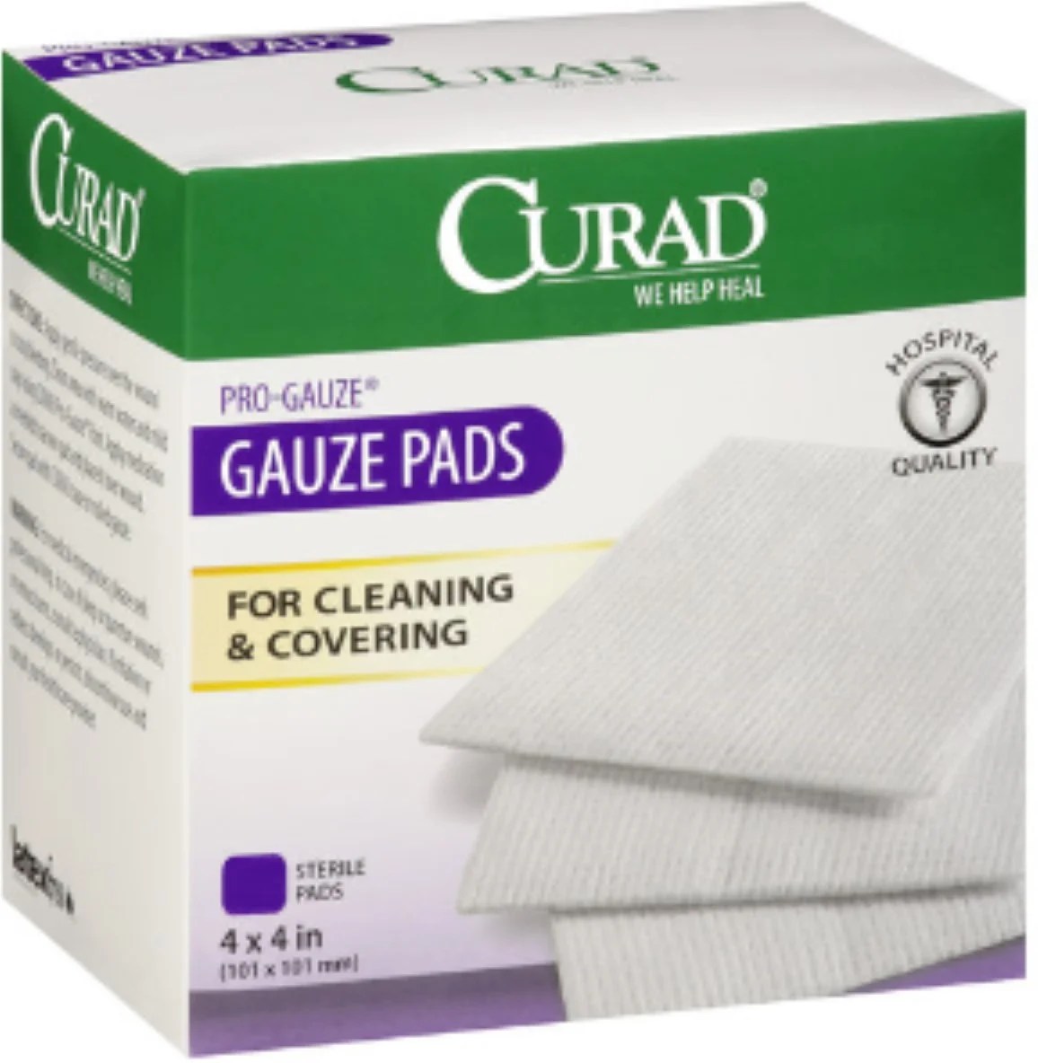 Curad Sterile ProGauze Pads 4" x 4" 10 ea (Pack of 3)