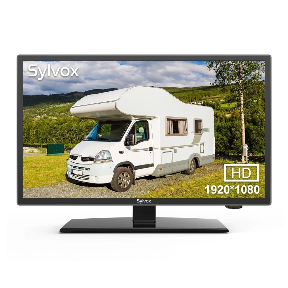 Sylvox 24inch RV TV, 12 Volt TV DC Powered Television, 1080P FHD RV TV