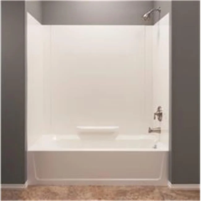 Durawall Fiberglass Bathtub Wall Kit, 3 Piece, 1 Shelf, 30 x 60 in