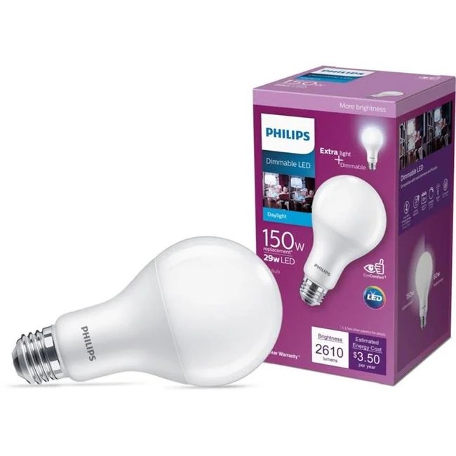 Philips Lighting 3006265 150 watts A21 E26 Medium LED Bulb, Daylight