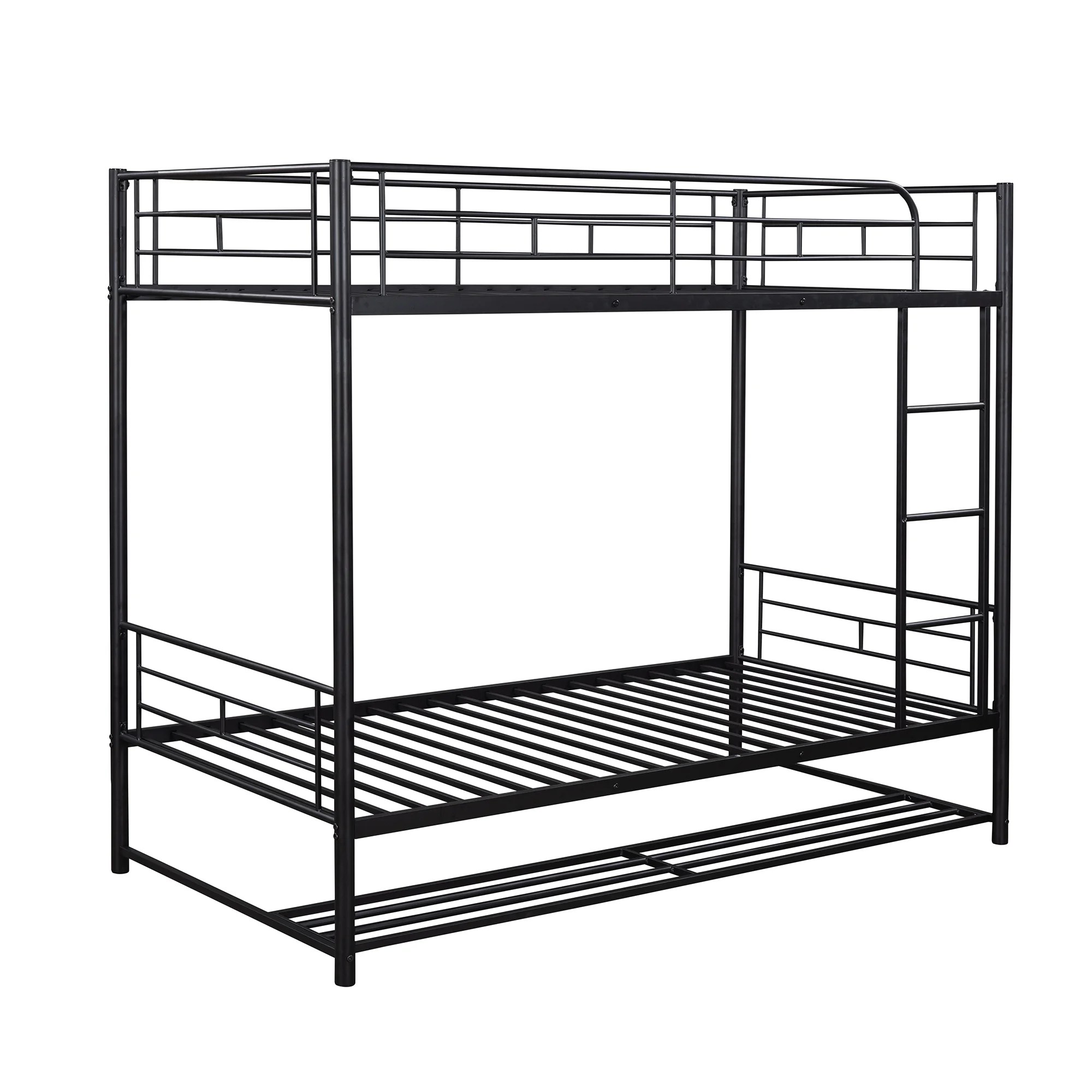 Buy OFLAN Metal Bunk Bed Twin over Twin, Bunk Bed with Shelf, 42 Sturdy
