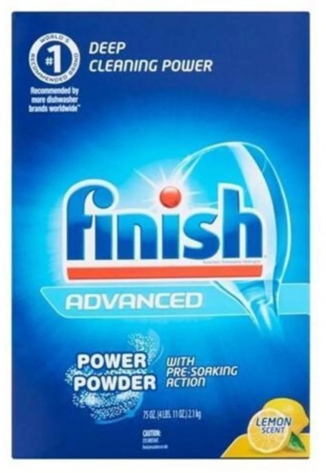 3 Pack Finish Powder Dishwasher,Lemon Fresh Scent, 75 oz Walmart