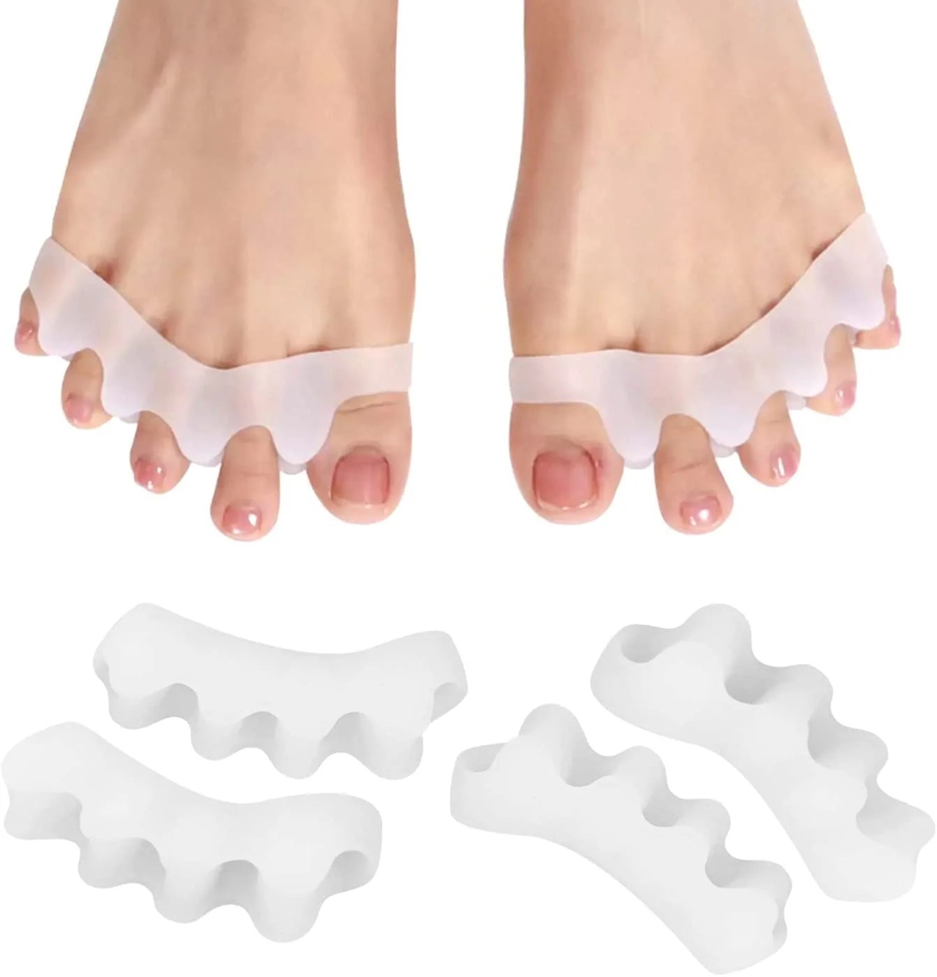 Toe Separator for Feet Correct Gel Toe Protectors Yoga 10 Pieces