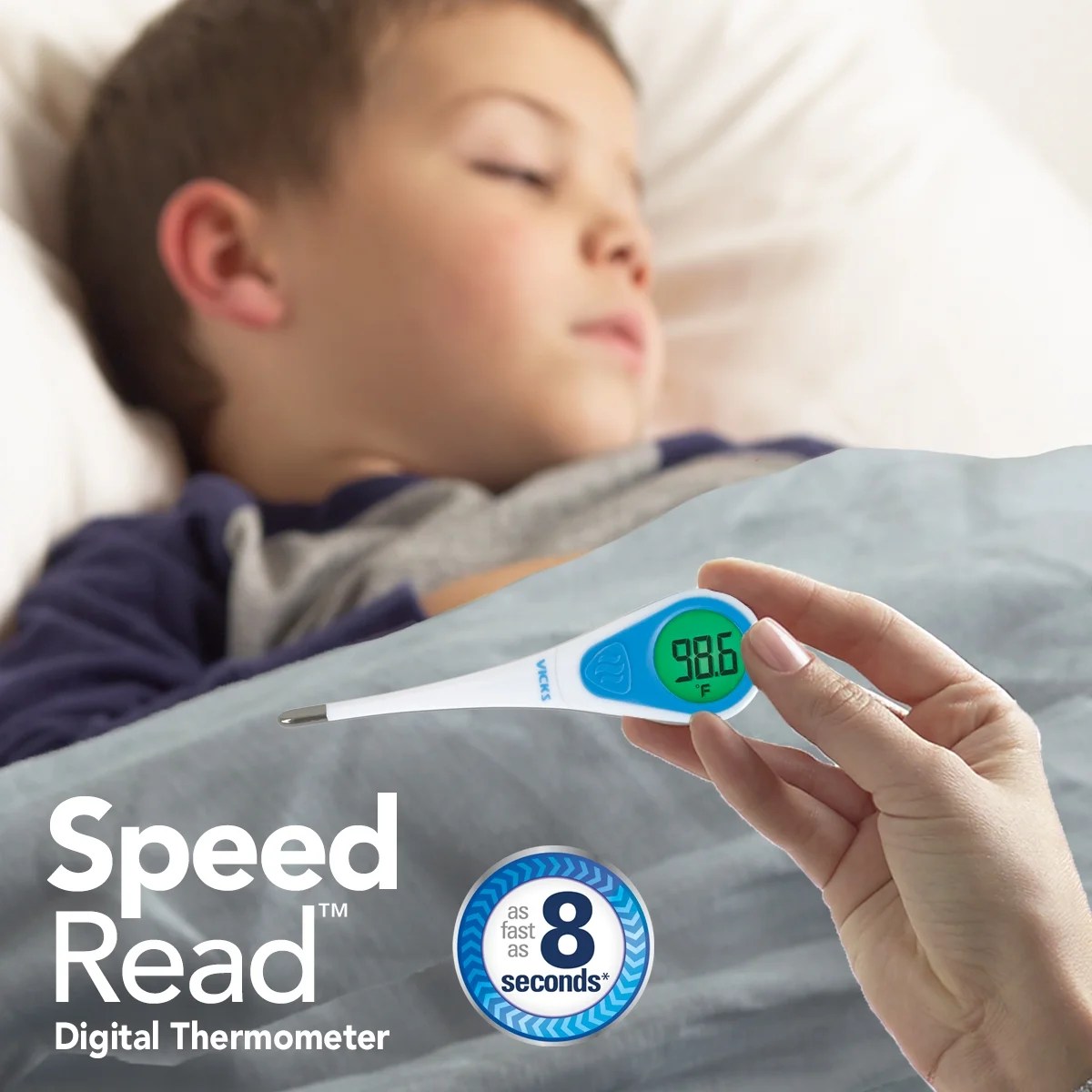 Vicks Rapid Digital Quick Temperature Speed-Read Thermometer with Fever