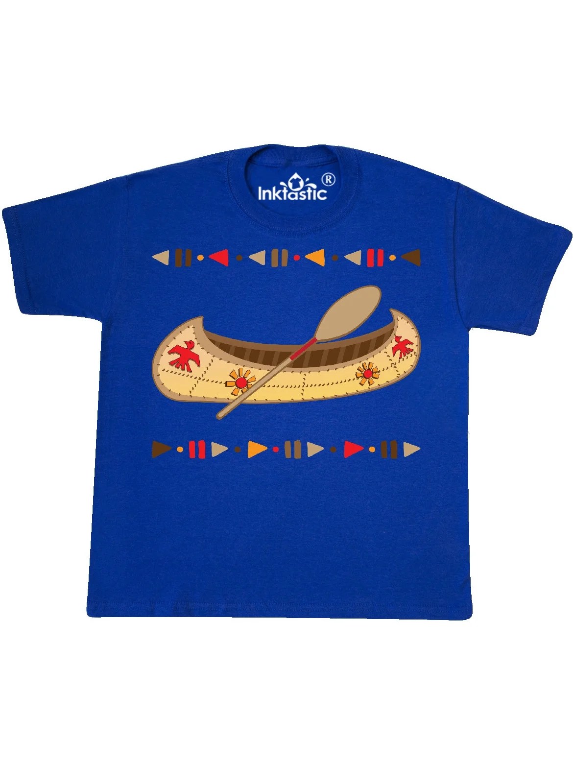Boating Kids Tribal Canoe Youth TShirt