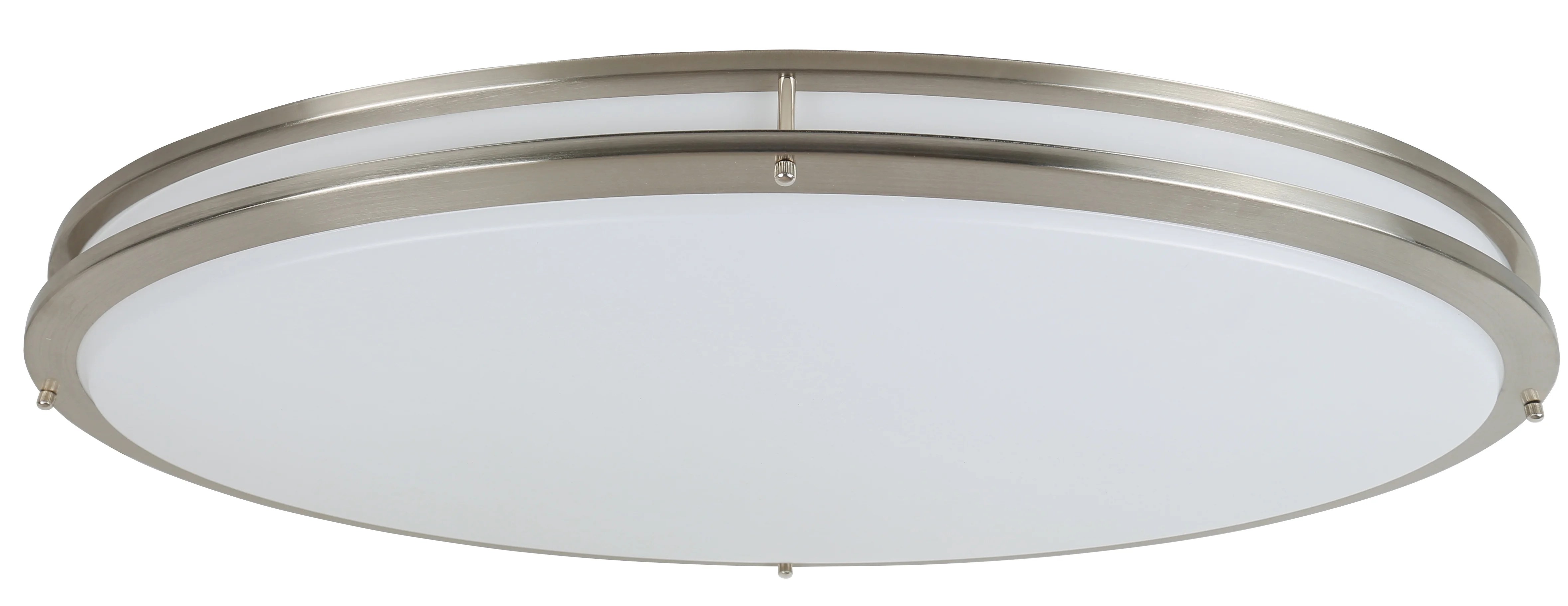 Design House Owens Integrated LED Ceiling Light in Brushed Nickel