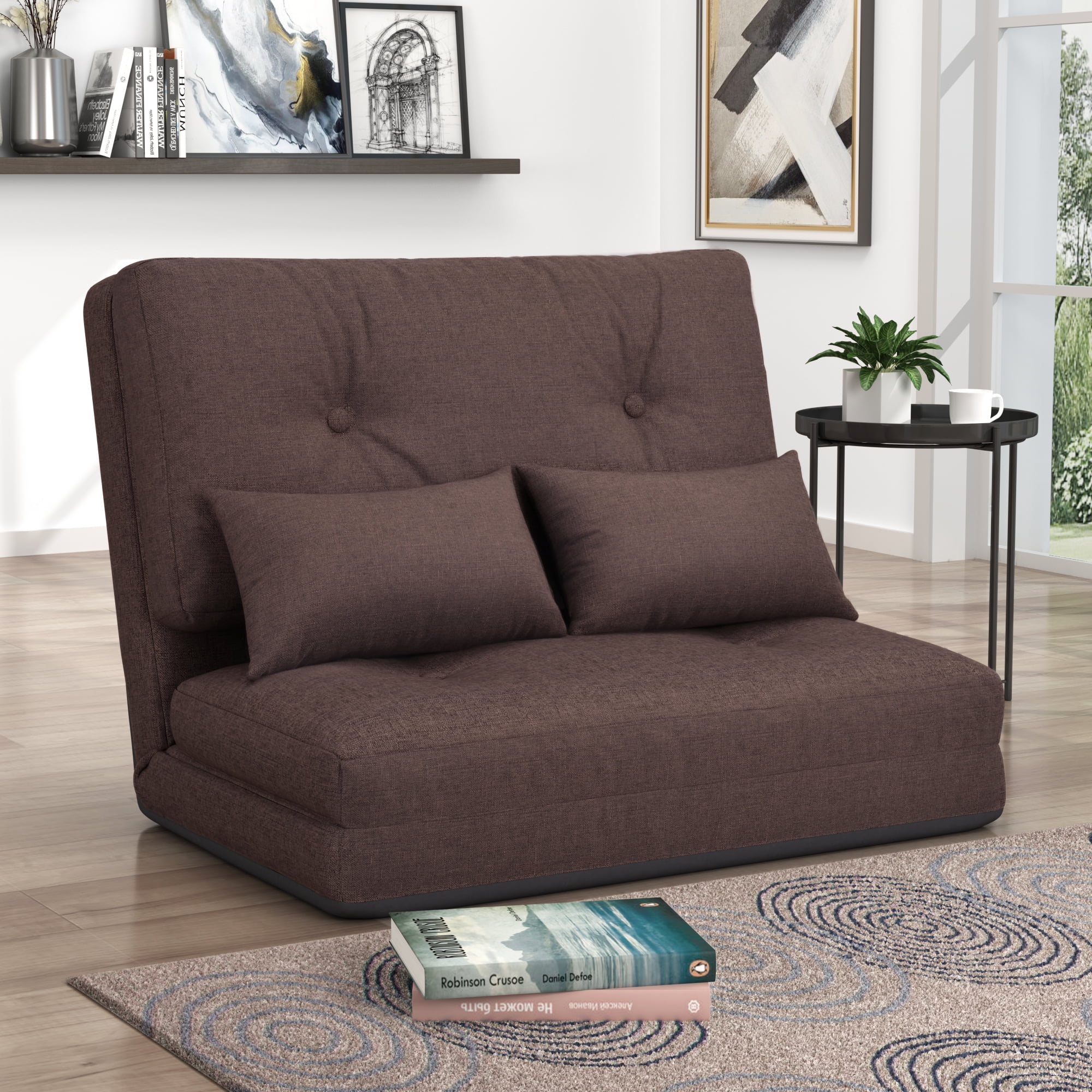 Futon Furniture Sleeper Chair Folding Foam Bed Adjustable Sofas and