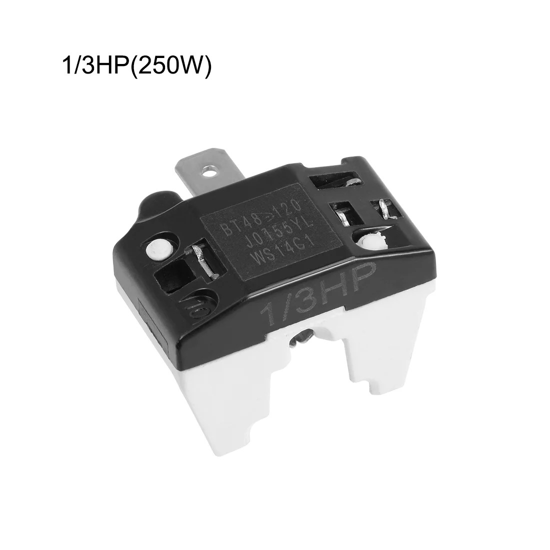 2 Pcs Refrigerator Thermal Overload Protector 1/3HP 250W Freezer