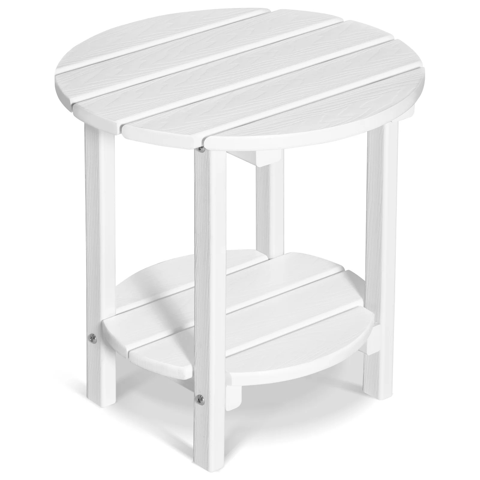 Nalone 2 Tier Outdoor Side Table HDPE Adirondack Table Patio Side