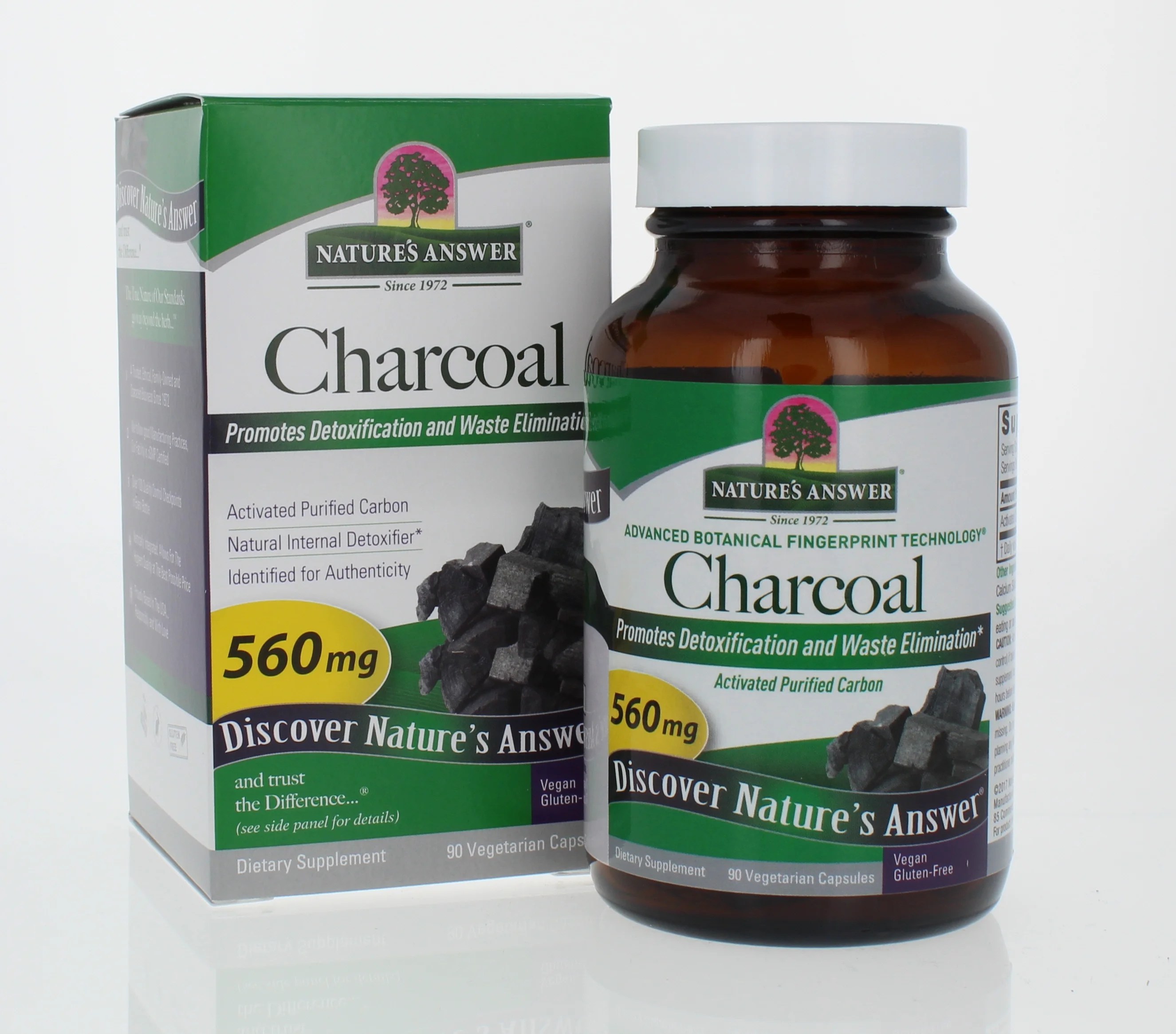 Nature's Answer Activated Charcoal Capsules, 90 Ct
