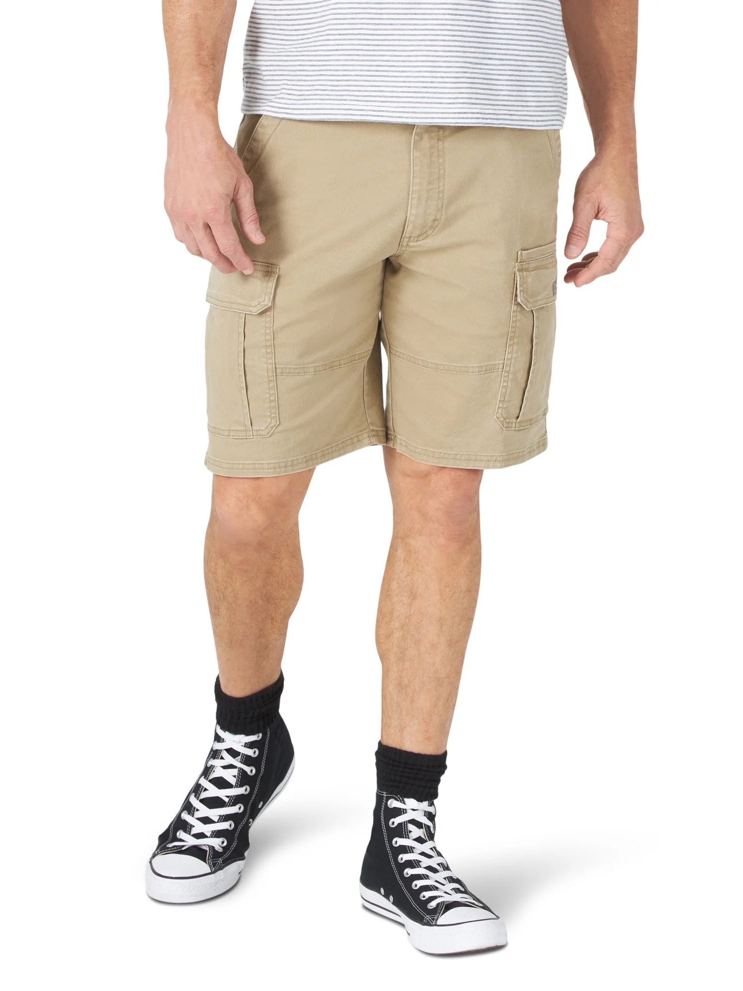 Wrangler Men's and Big Men's 10" Relaxed Fit Cargo Shorts With Stretch