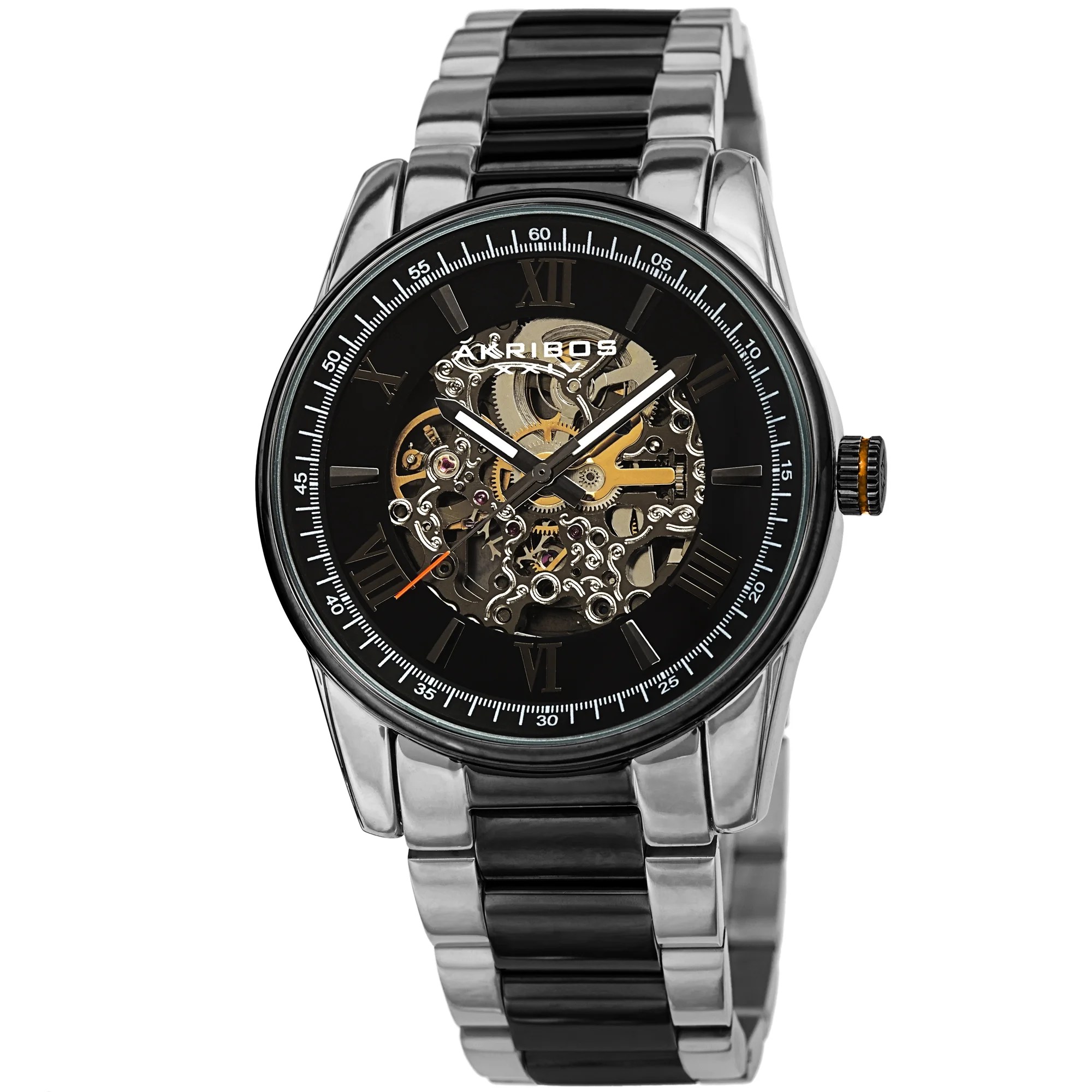 Akribos Akribos XXIV Men's Automatic Exhibition Case Roman Numeral