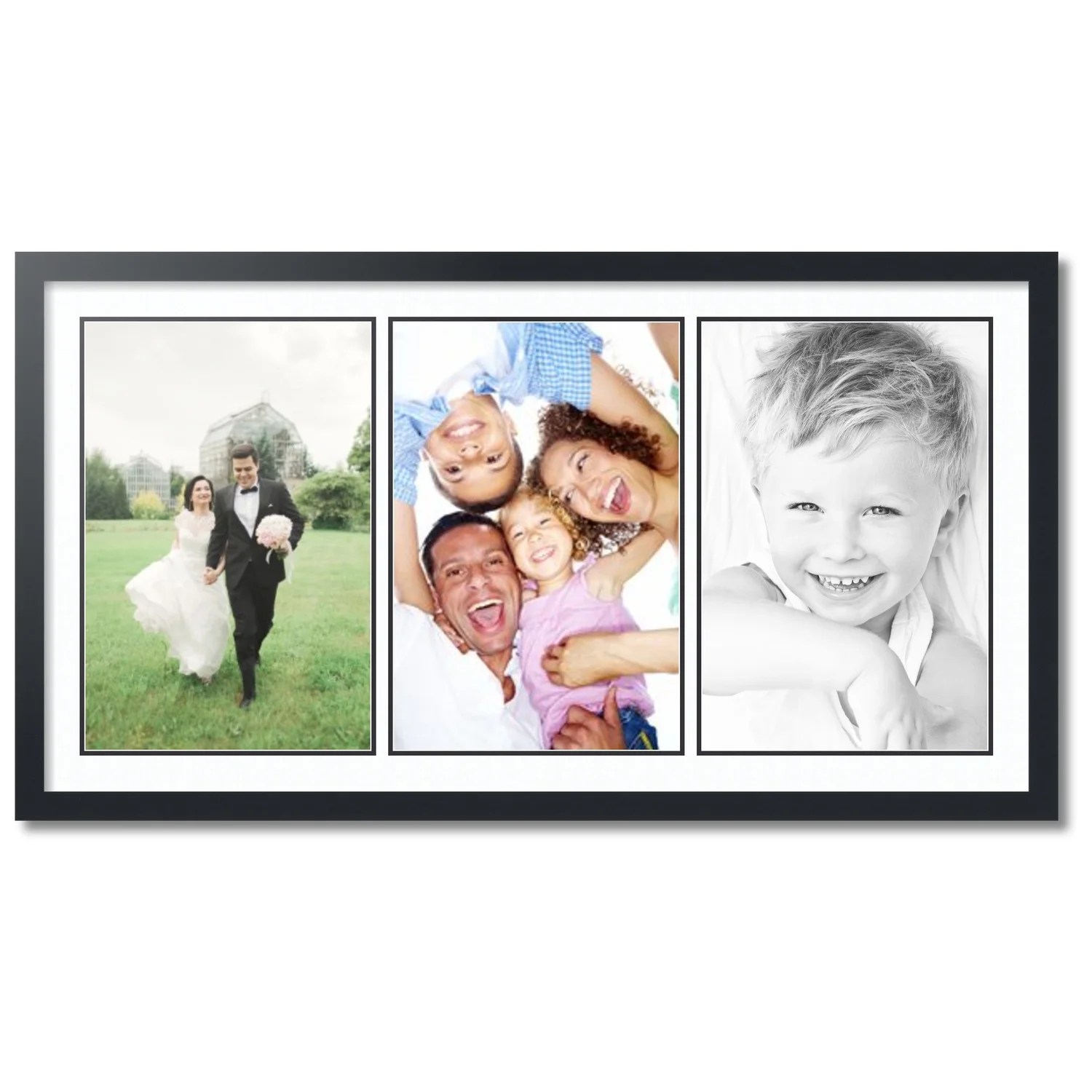 ArtToFrames Collage Photo Picture Frame with 3 12x18 Openings, Framed