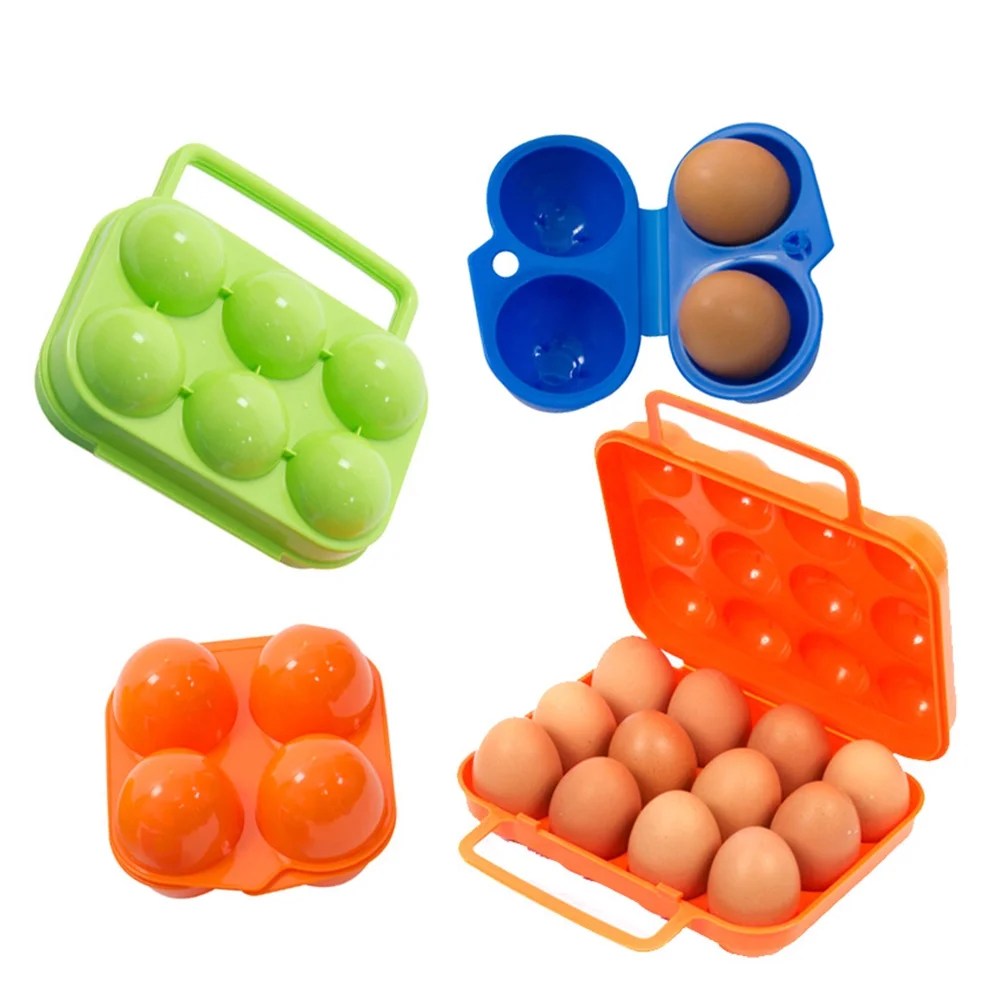 SPRING PARK Portable Egg Storage Box Container Hiking Outdoor Camping