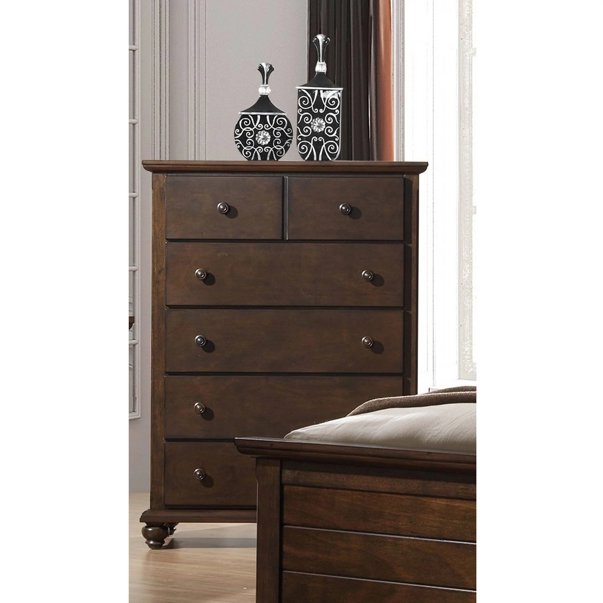 Better Homes & Gardens Hillbrooke 5Drawer Chest, Mocha