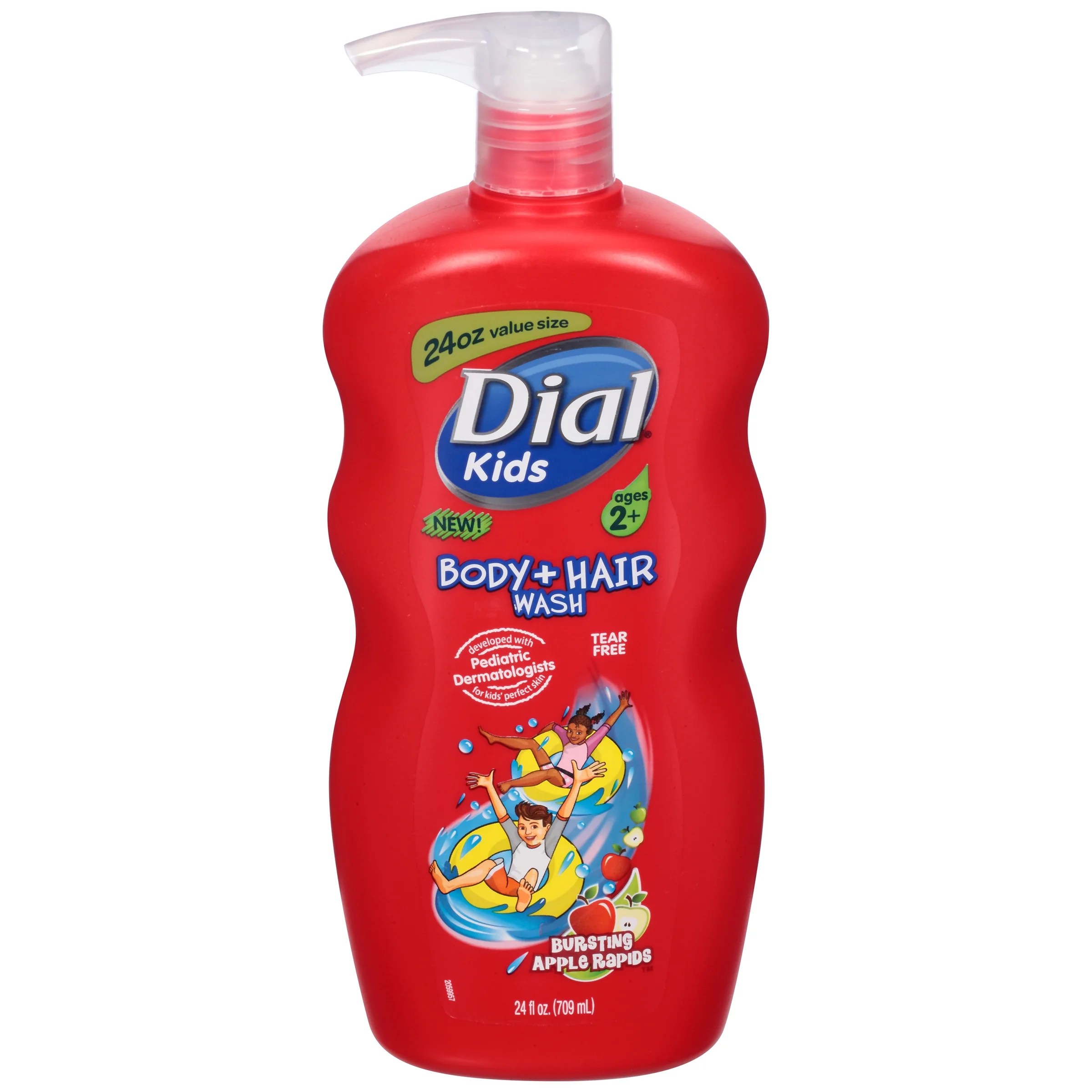 Dial Kids Body + Hair Wash, Bursting Apple Rapids, 24 Ounce Walmart