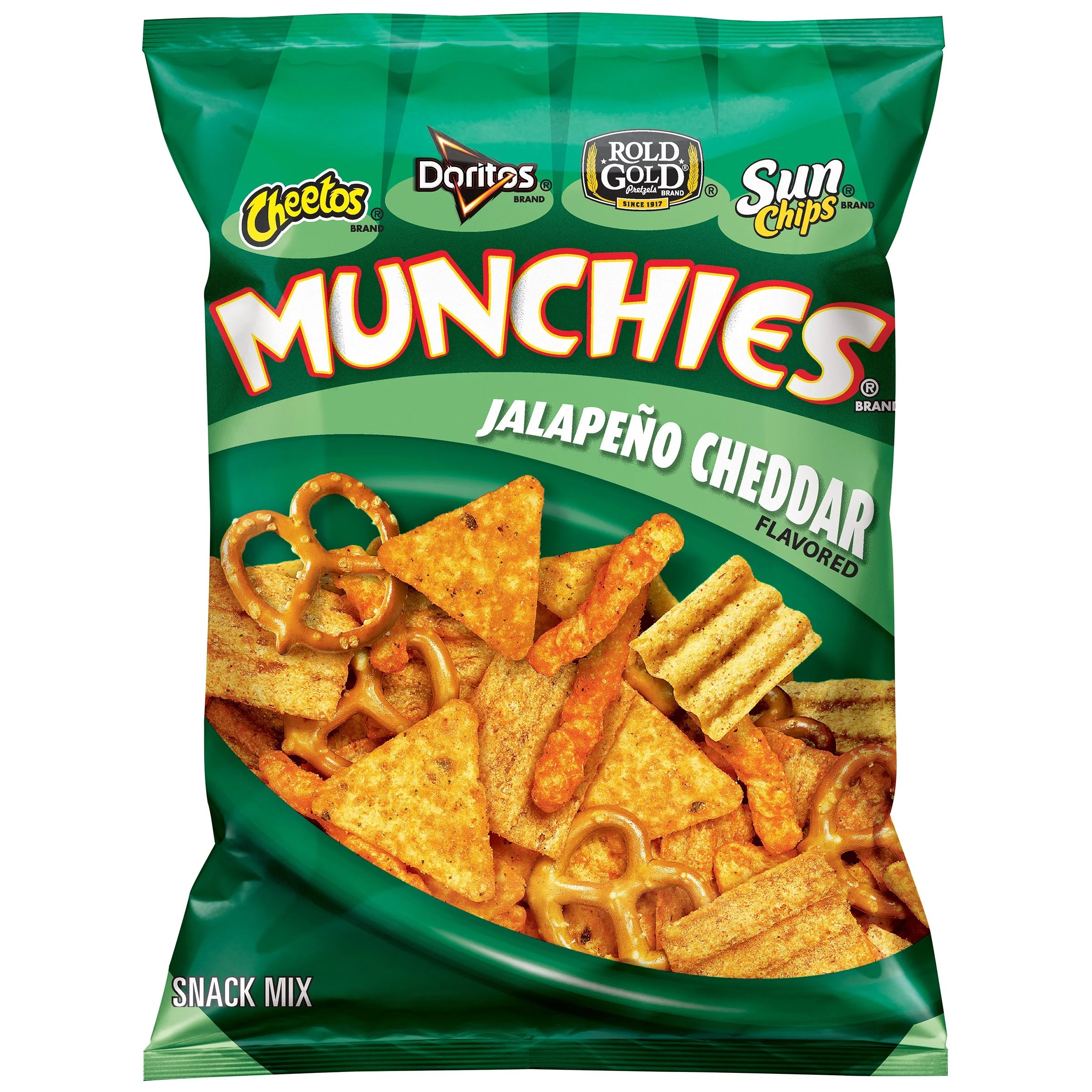 Munchies Jalapeno Cheddar Flavored Snack Mix 3.25 oz. Bag