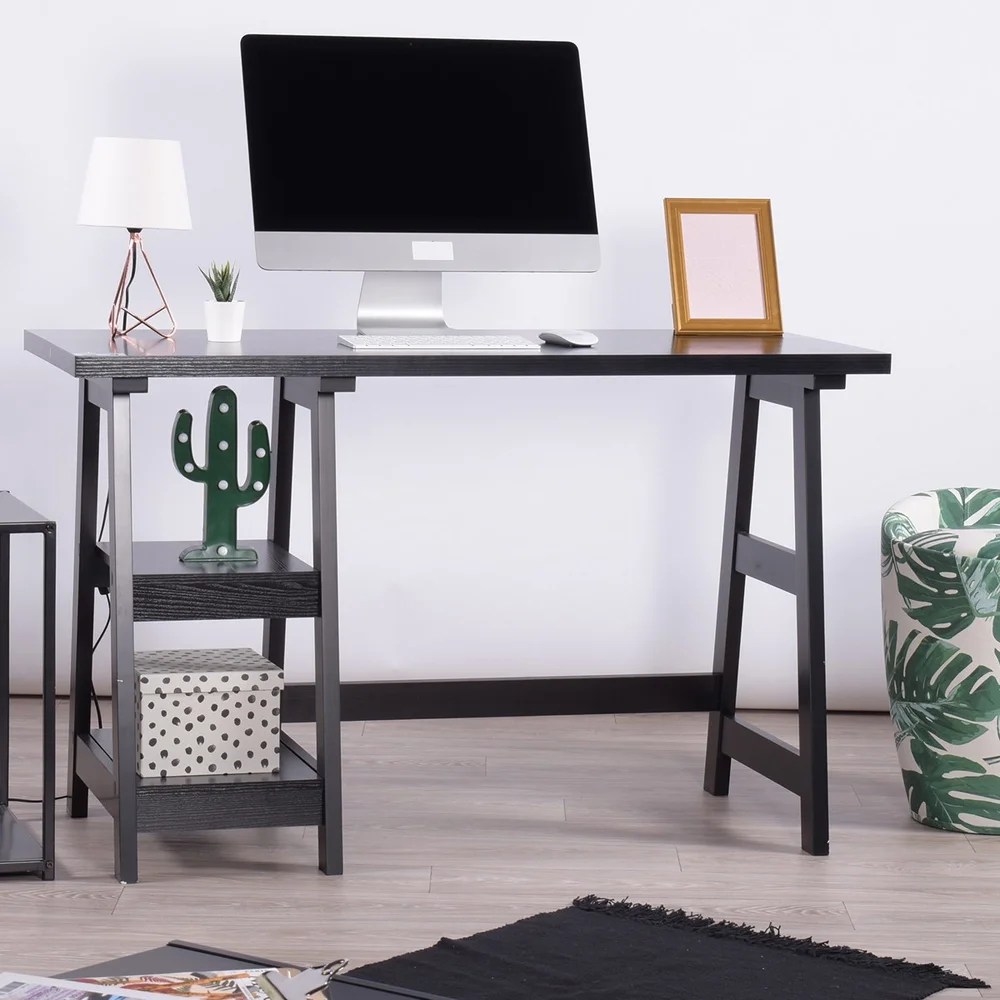 Oxkers Computer Desk, Small Writing Desk with Credenza Oxkers Computer Desk, Small Writing Desk with Credenza