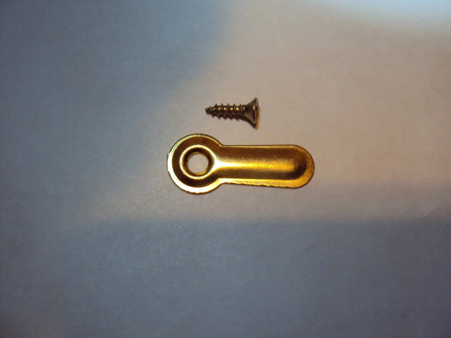 100 Brass Plated Ridged Picture Frame 1" Turn Buttons with Brass Plated