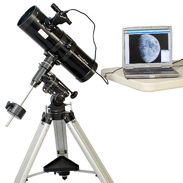 Twinstar 4.5" Reflector Telescope with Digital USB Camera, Black