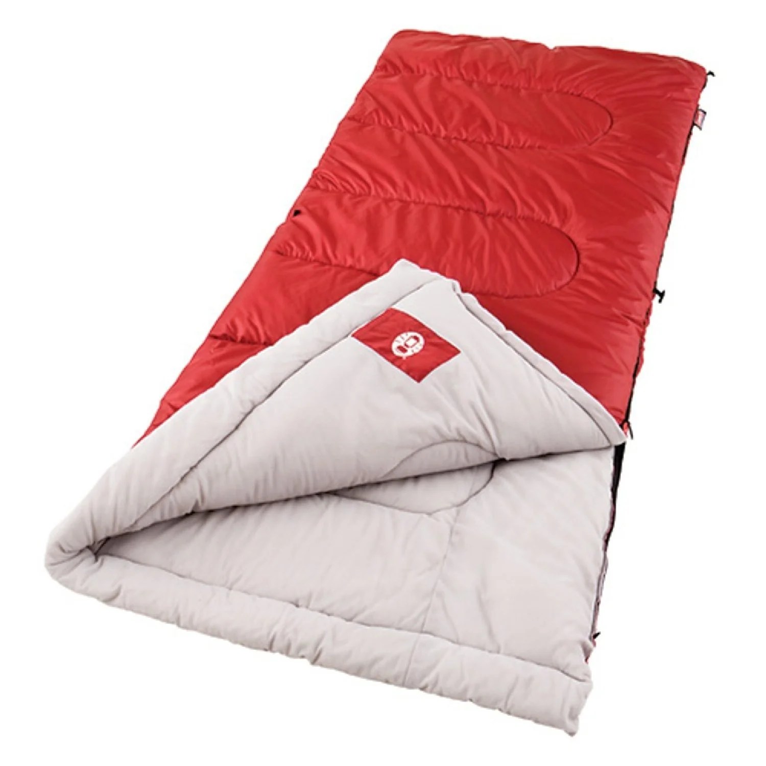 Palmetto 75x33 In Retangle Sleeping Bag Red/Tan, For temperatures 30 Palmetto 75x33 In Retangle Sleeping Bag Red/Tan, For temperatures 30
