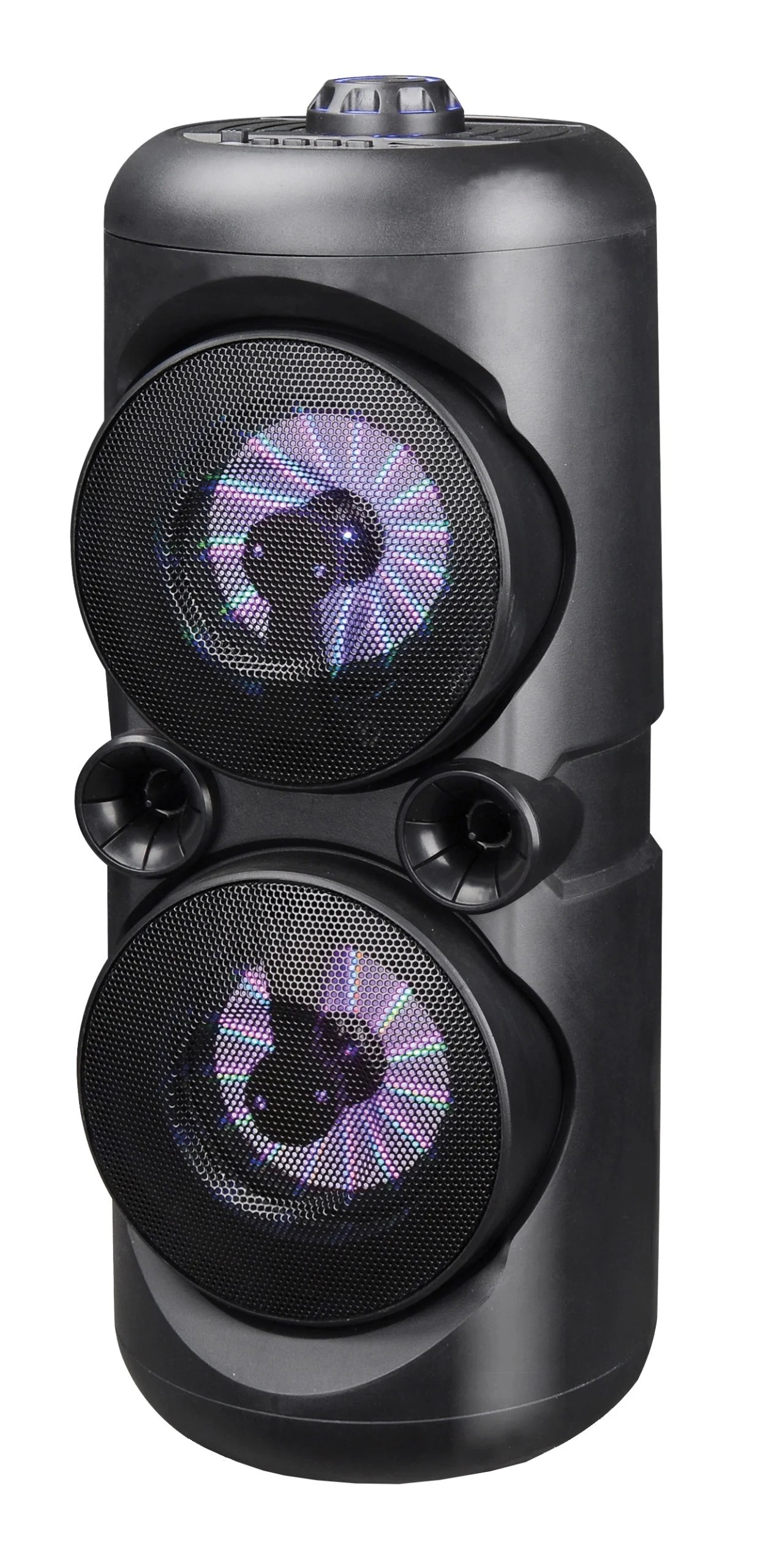 Portable Dual 4" Wireles Party Speakers/Disco Lights