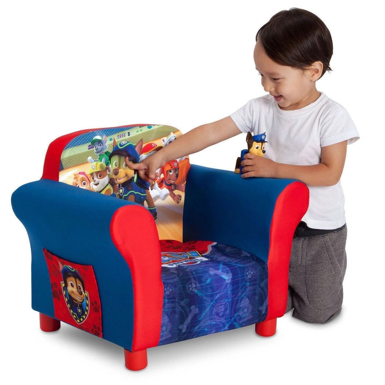 Delta Children Nick Jr. Paw Patrol Toddler Chair with Side Pockets (2