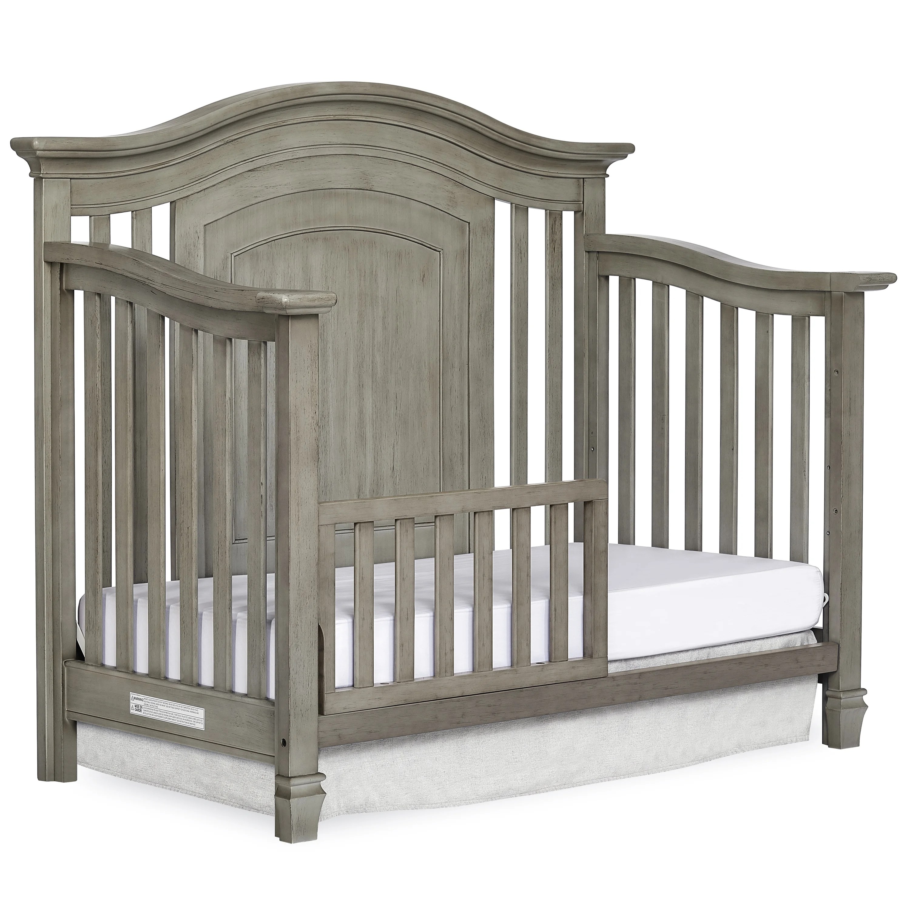 evolur Toddler Rail, Guardrail, Safe and Secure Rail in Ash Grey