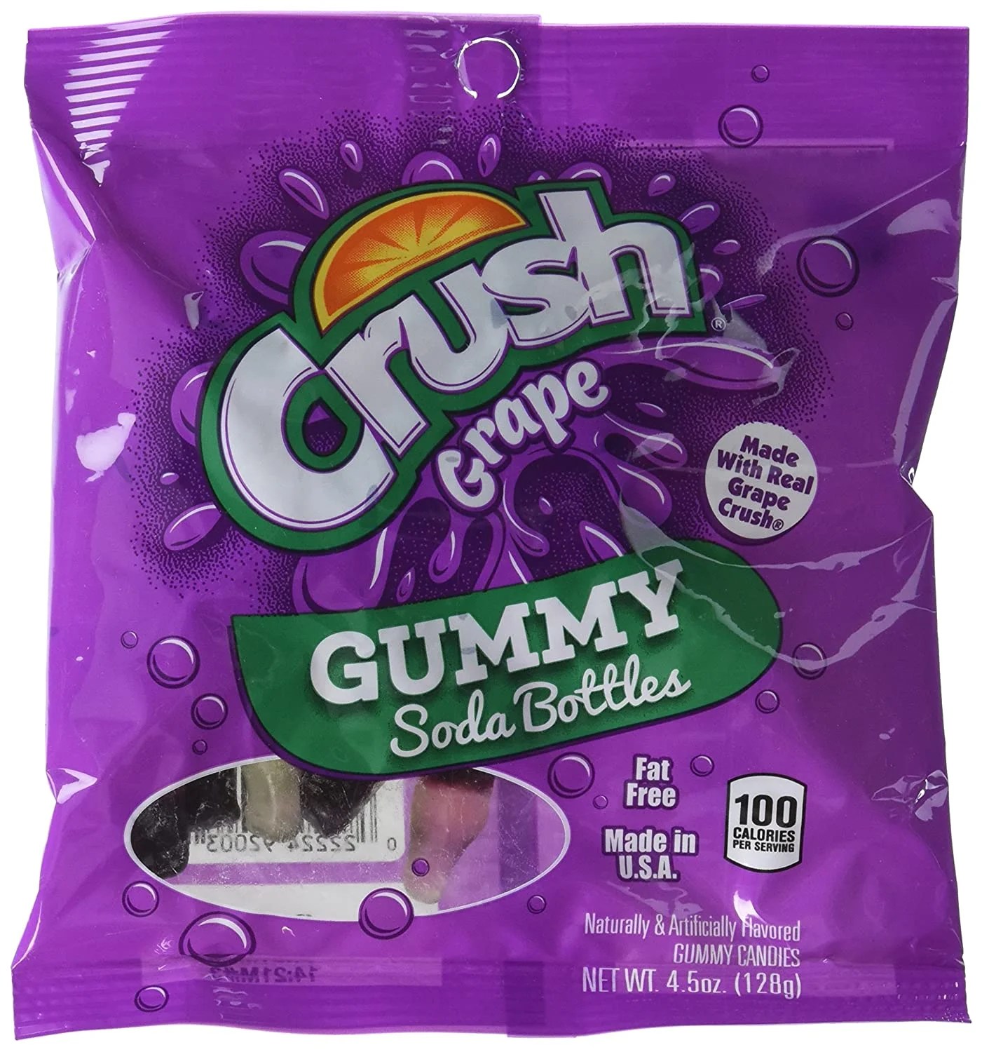 Kennys Soda Bottle Gummies, Grape Crush, 4.5 Ounce (Pack of 12