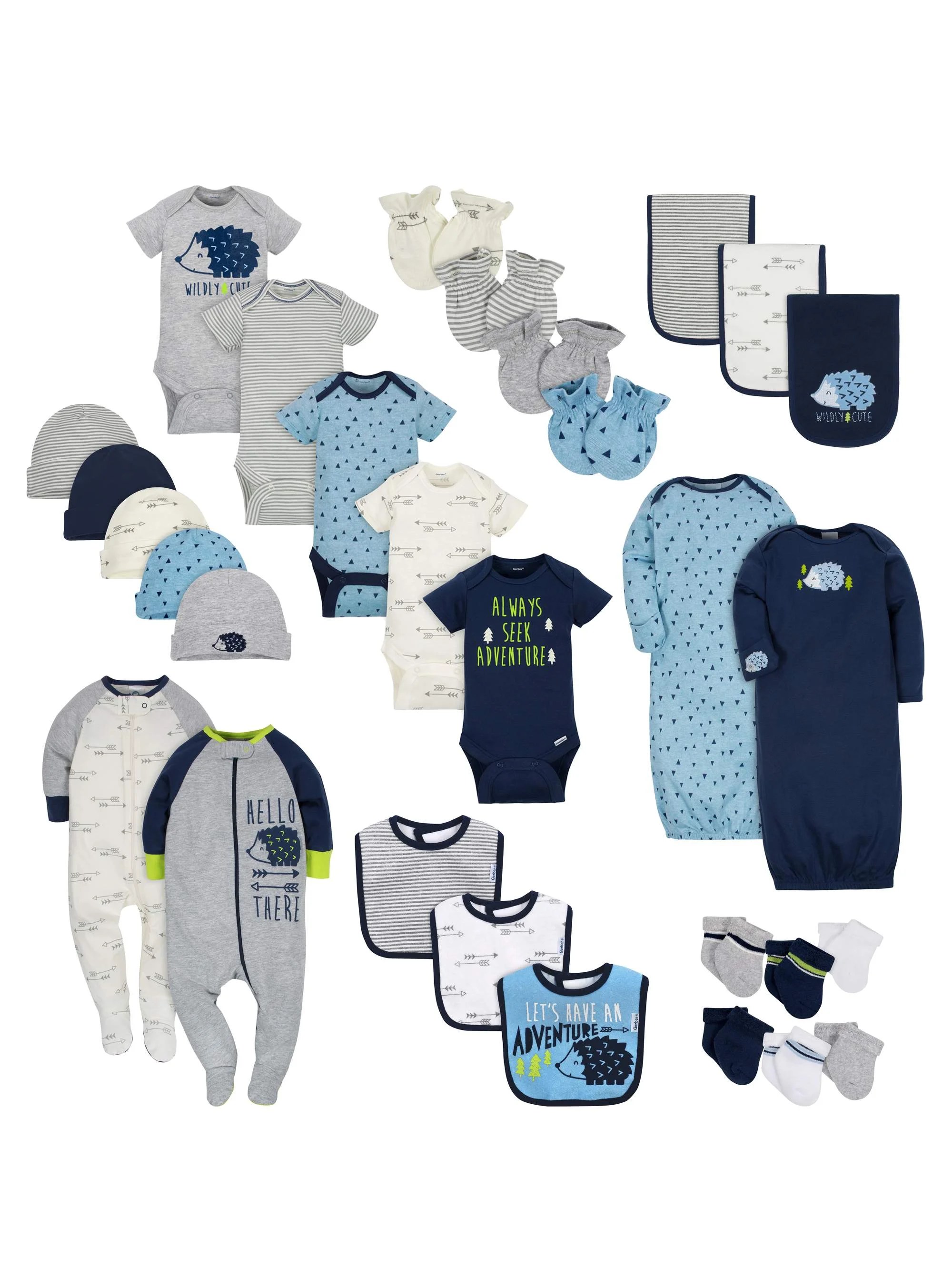 Gerber Gerber Baby Boy Newborn Clothes Shower Gift Set