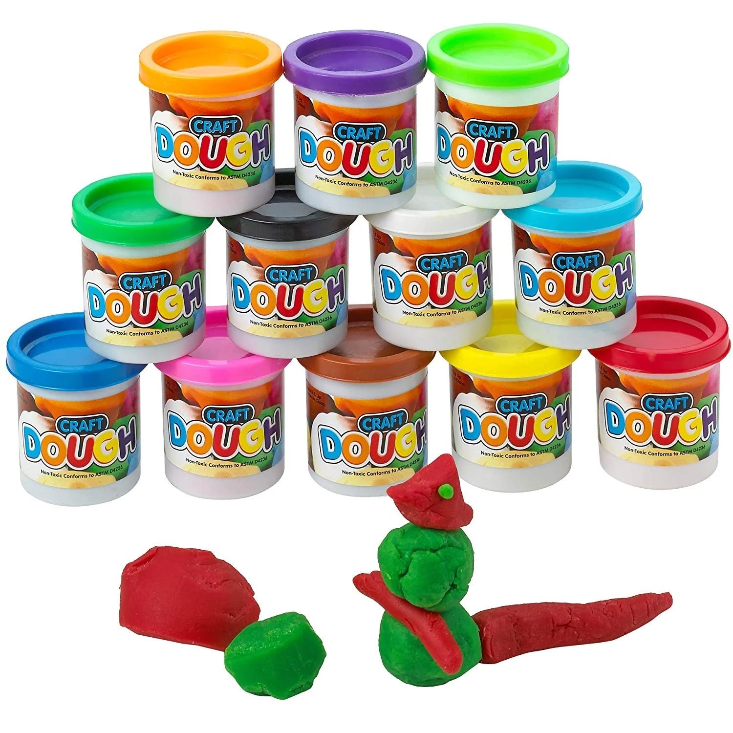 ASSORTED CRAFT DOUGH 2 ounce Clay Dough Educational Dough Perfect for