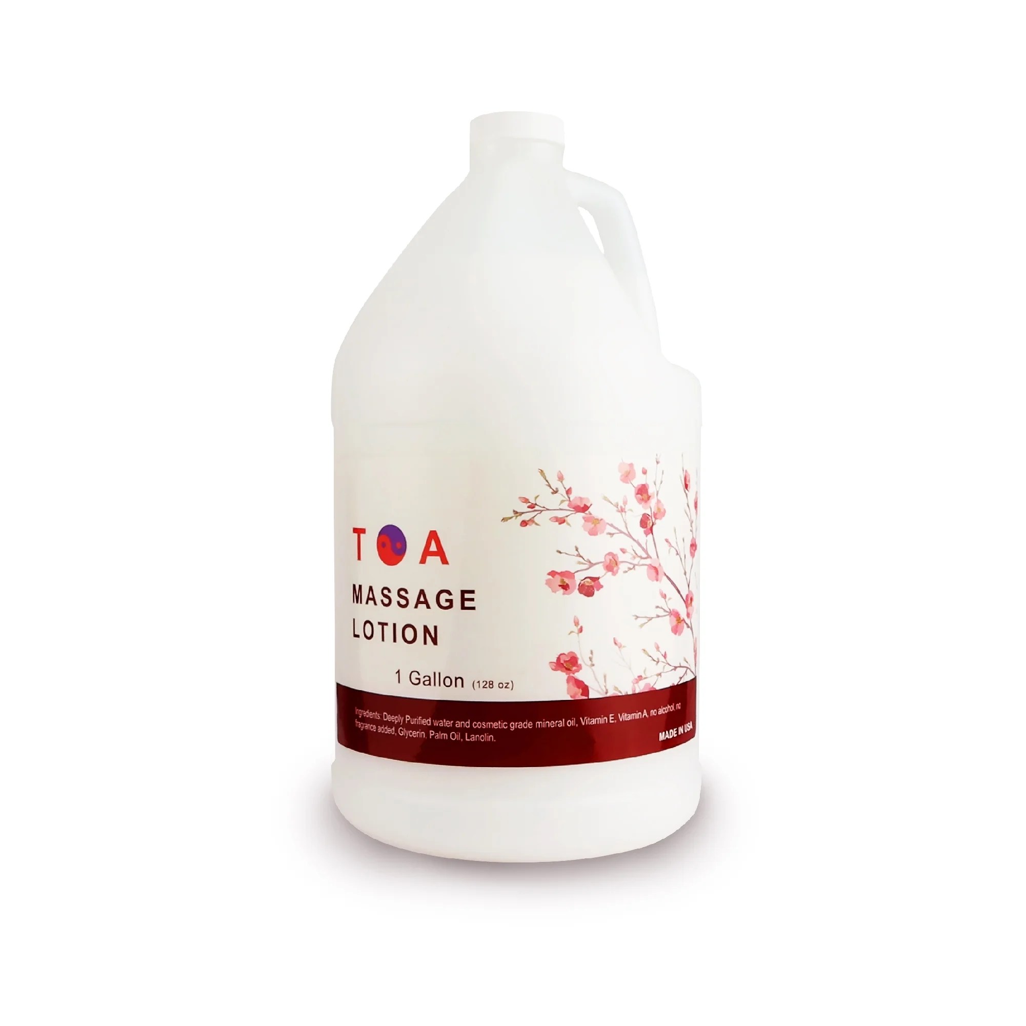 TOA Unscented Massage Lotion Body Moisturizing Gallon Bottle (1 Gallon