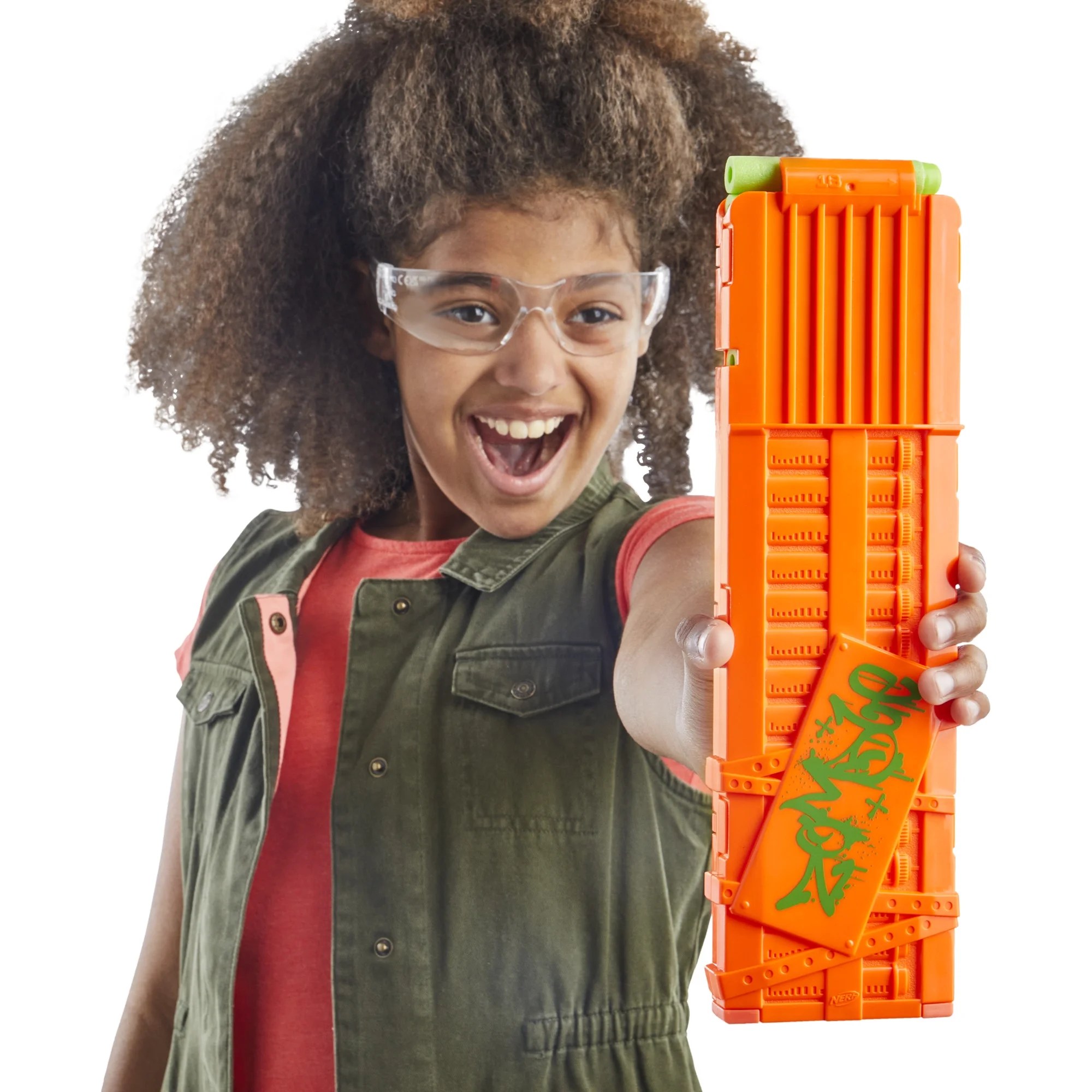 Nerf Zombie Corrupter Dart Blaster, 22 Elite Darts, Outdoor Games