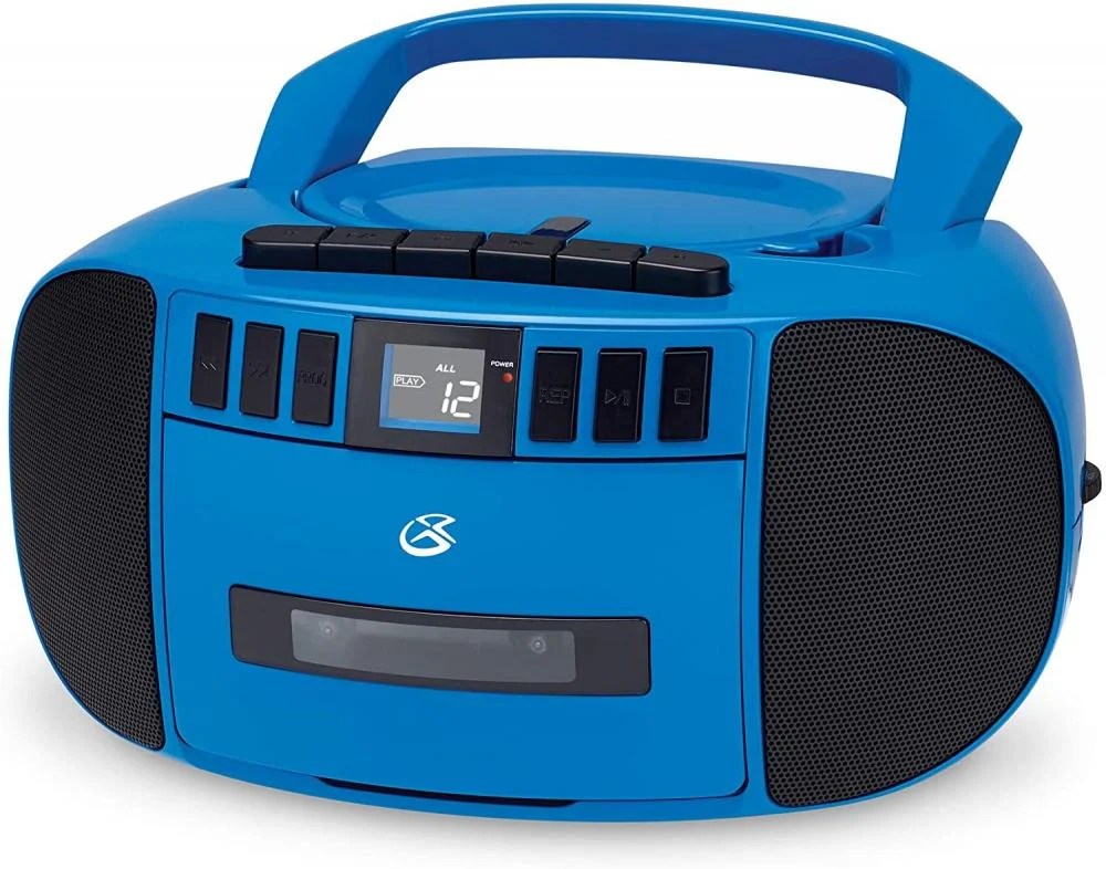 Gpx BCA209BU Cd/cassette/amfm/boombox W/aux Blue