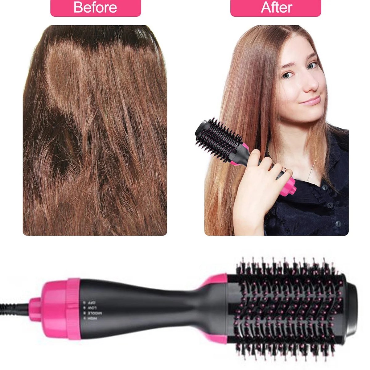 Portable Fast Heated Electric Straightener Brush Beard Portable Fast Heated Electric Straightener Brush Beard