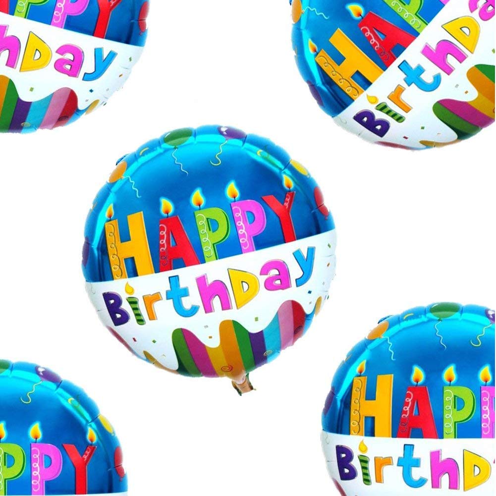 18 Happy Birthday Balloons Party Supplies Foil Mylar Helium