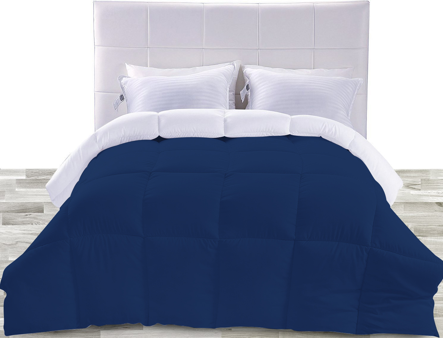100 Egyptian Cotton 1 Pcs Reversible Comforter Solid (Egyptian/Royal