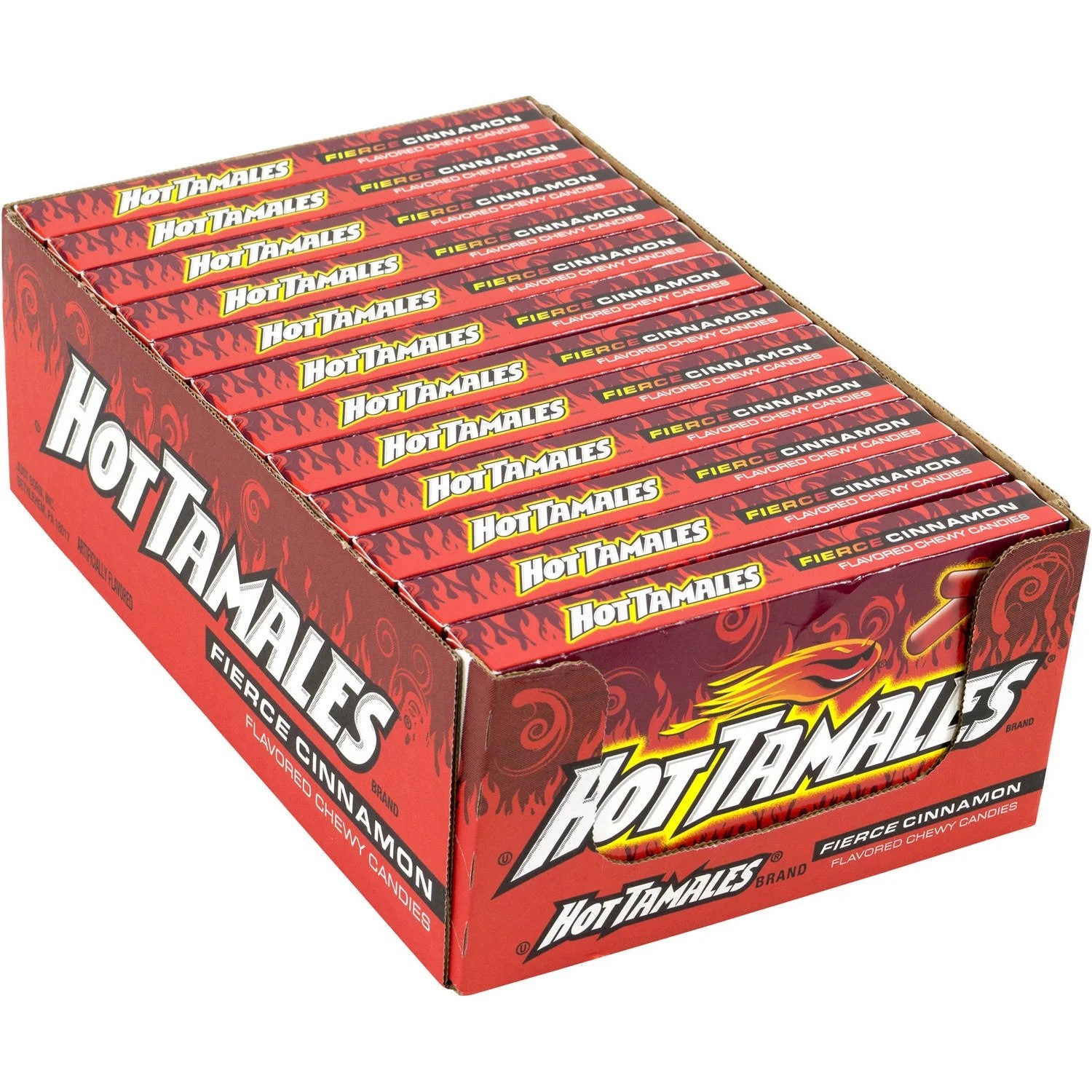 Hot Tamales Fierce Cinnamon Flavored Chewy Candies, 5 oz, 12 count