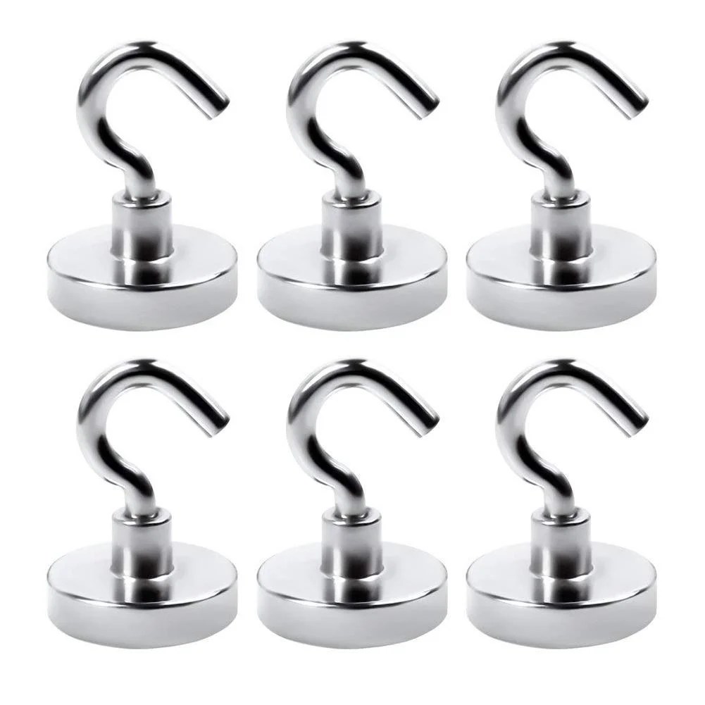 WALFRONT 6Pcs Strong Hook Metal Organization Tools for Home