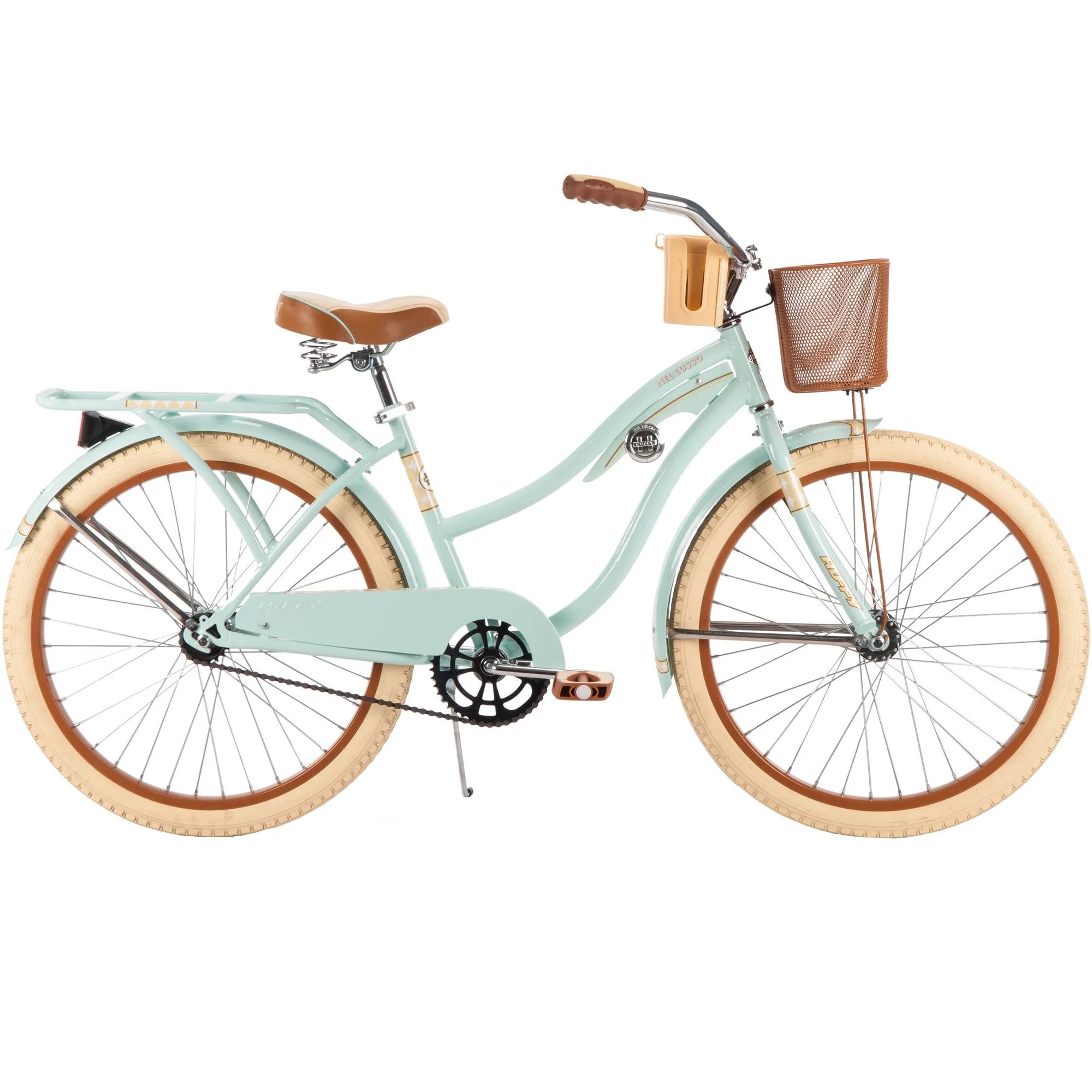 24" Huffy Women's Nel Lusso Cruiser Bike Mint Wire Basket 808204819264