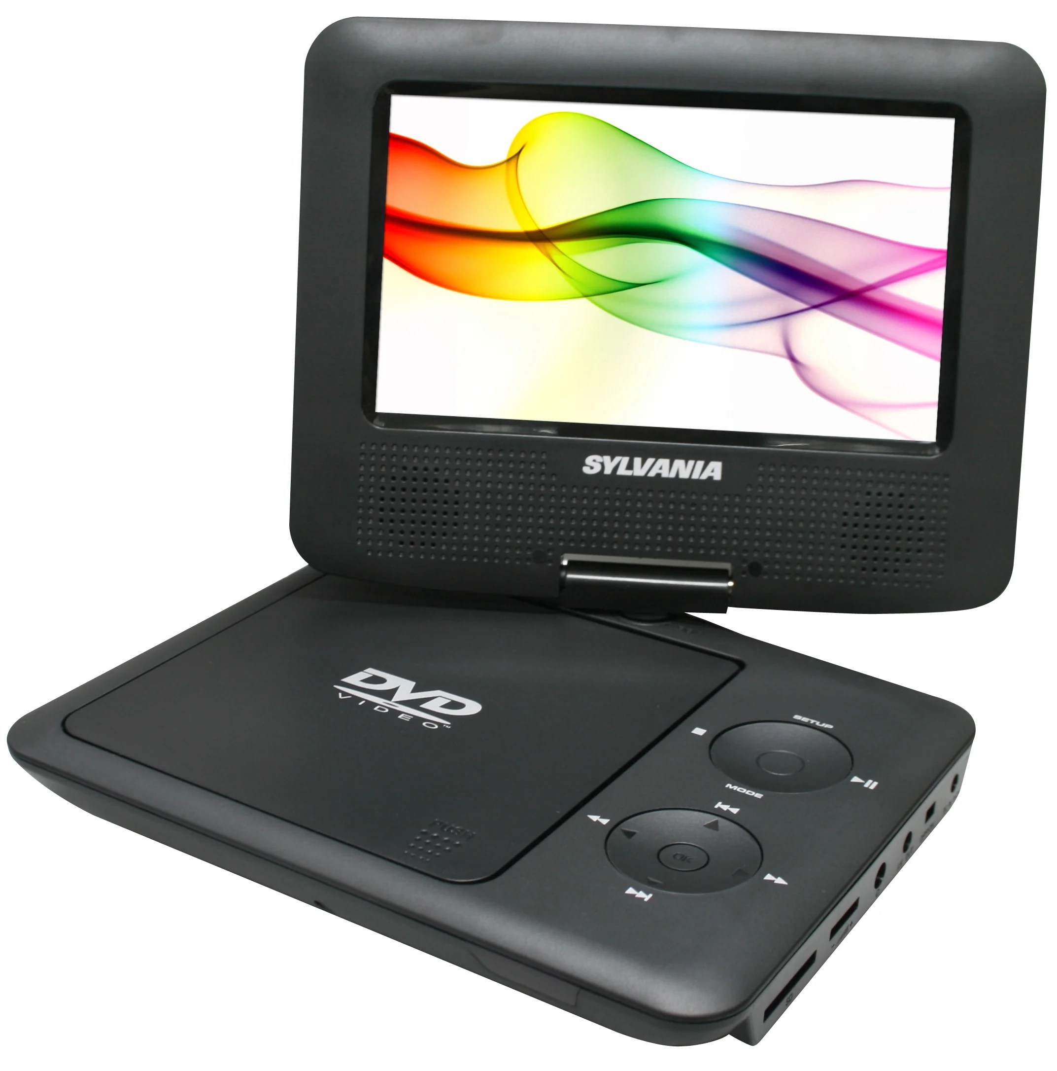 Sylvania SDVD7027 7" Portable SwivelScreen DVD Player, Black